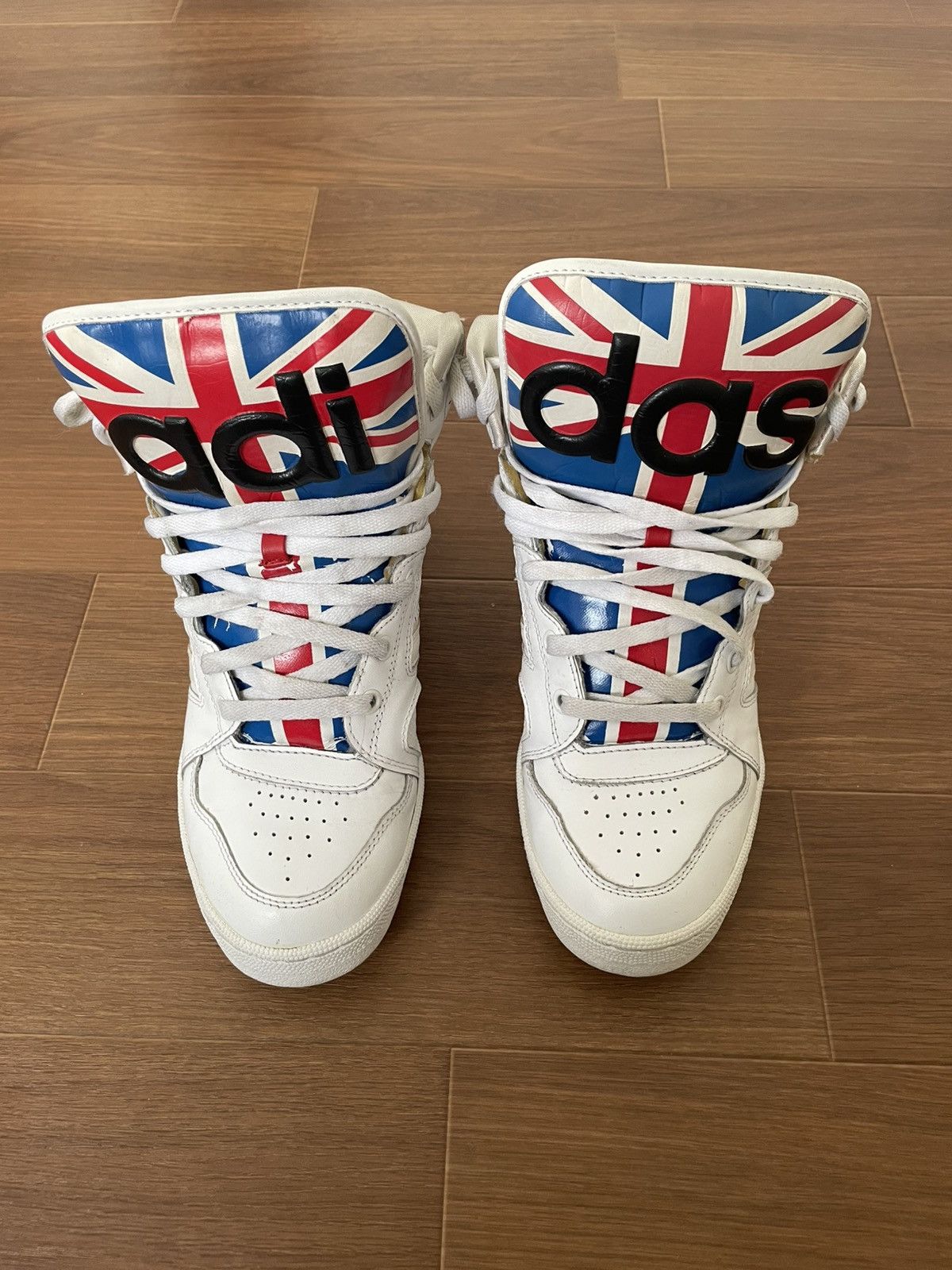 RARE Jeremy Scott adidas union jack us9.5