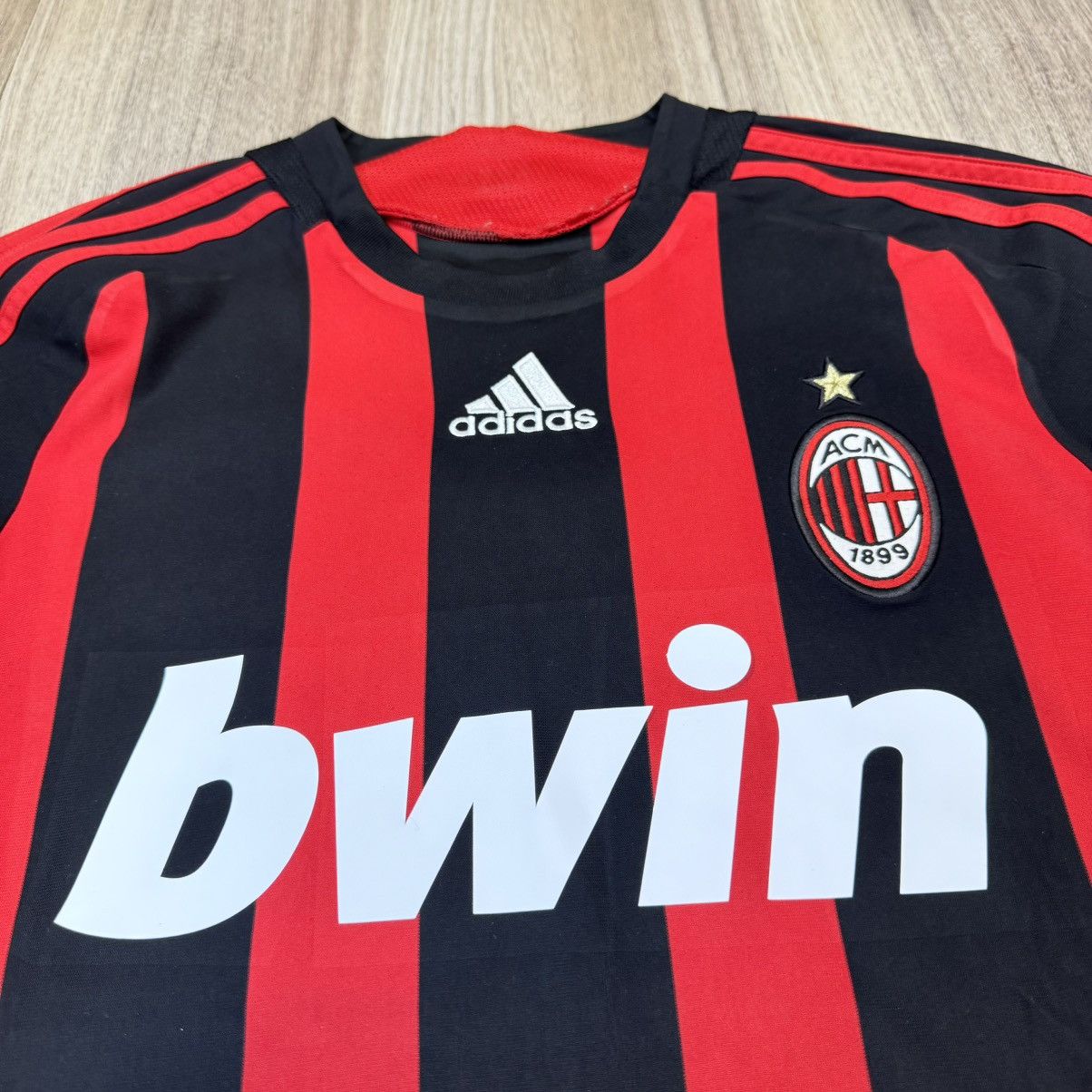 Adidas AC Milan 08/09 longsleeves signed home shirt #22 Kaka Size US S / EU 44-46 / 1 - 3 Thumbnail