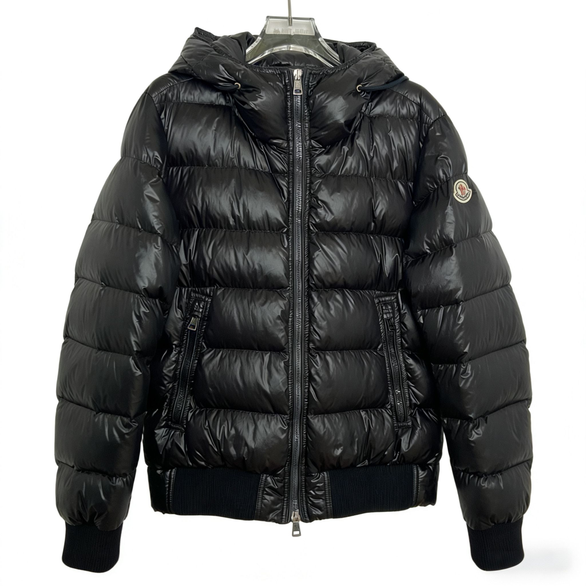 Moncler Moncler Marque Hooded Down Jacket Black (2/M) Size US M / EU 48-50 / 2 - 1 Thumbnail