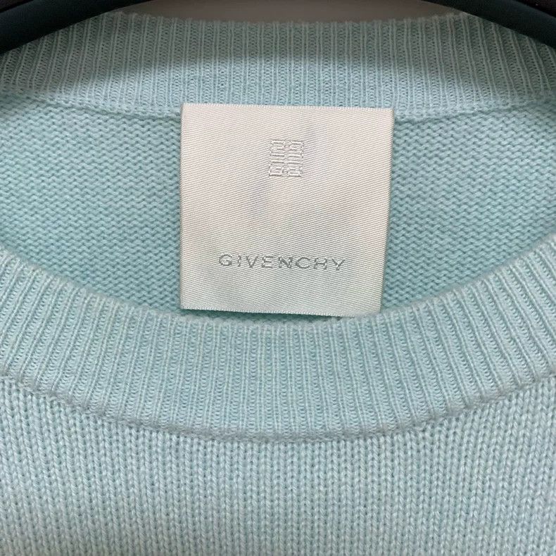 Givenchy Givenchy Mint Green Cashmere Sweatshirt 2506-Nextarrow Size US S / EU 44-46 / 1 - 3 Thumbnail