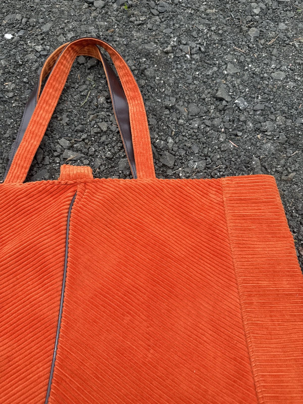Other Orange corduroy tote bag Size ONE SIZE - 2 Thumbnail