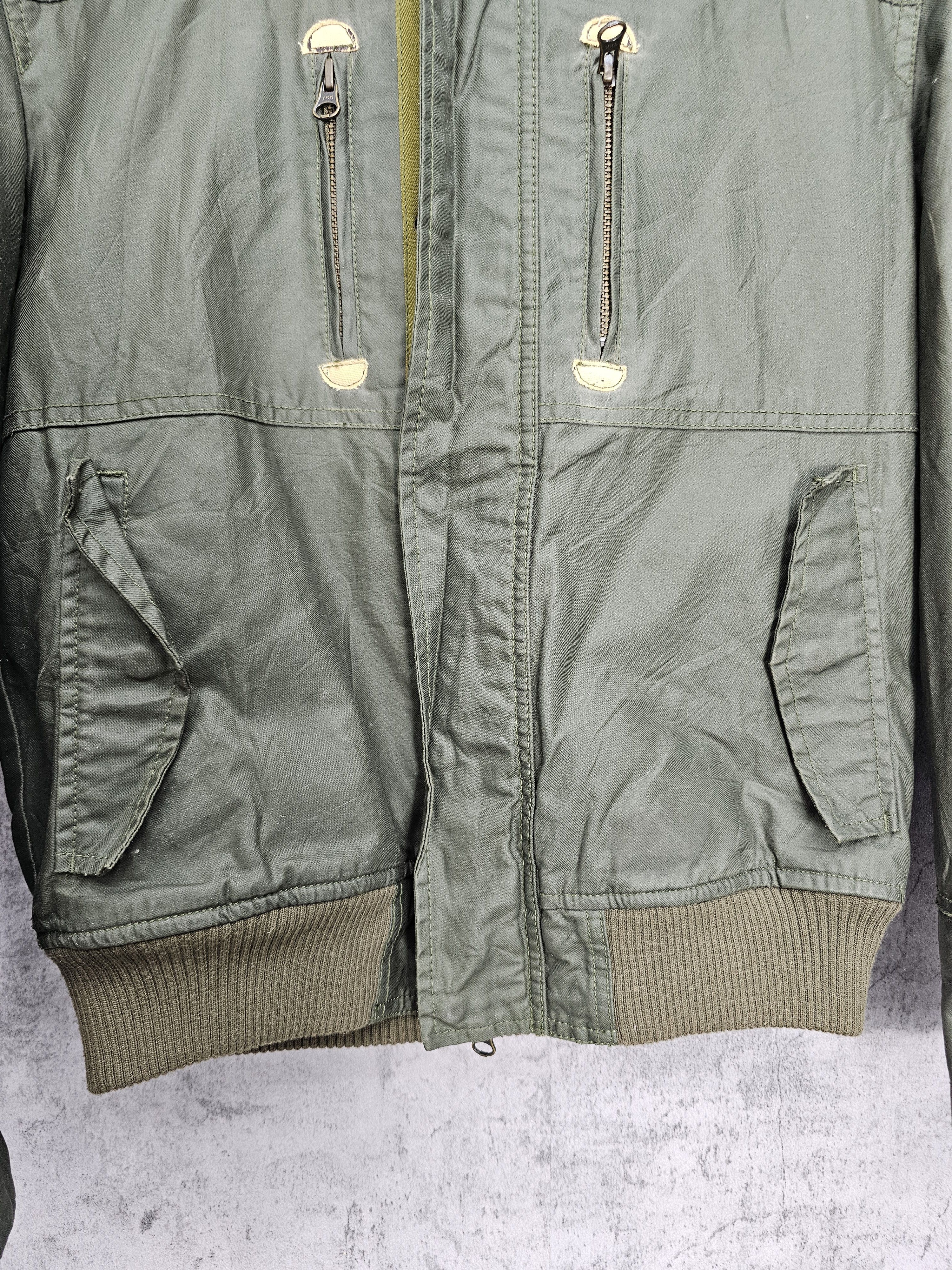 ABAHOUSE ABAHOUSE Military Flight Green Bomber Jacket J0090 Size US M / EU 48-50 / 2 - 3 Thumbnail