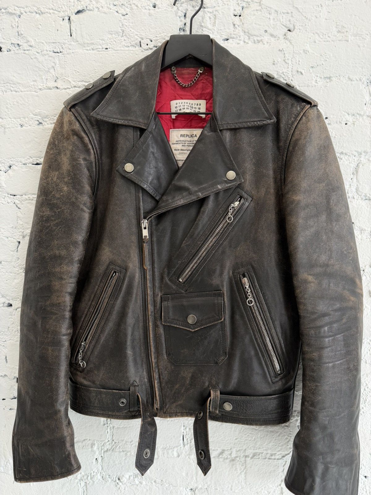 Maison Margiela MAISON MARGIELA 1950s ‘BOSTON PERFECTO’ LEATHER JACKET Size US M / EU 48-50 / 2 - 2 Thumbnail