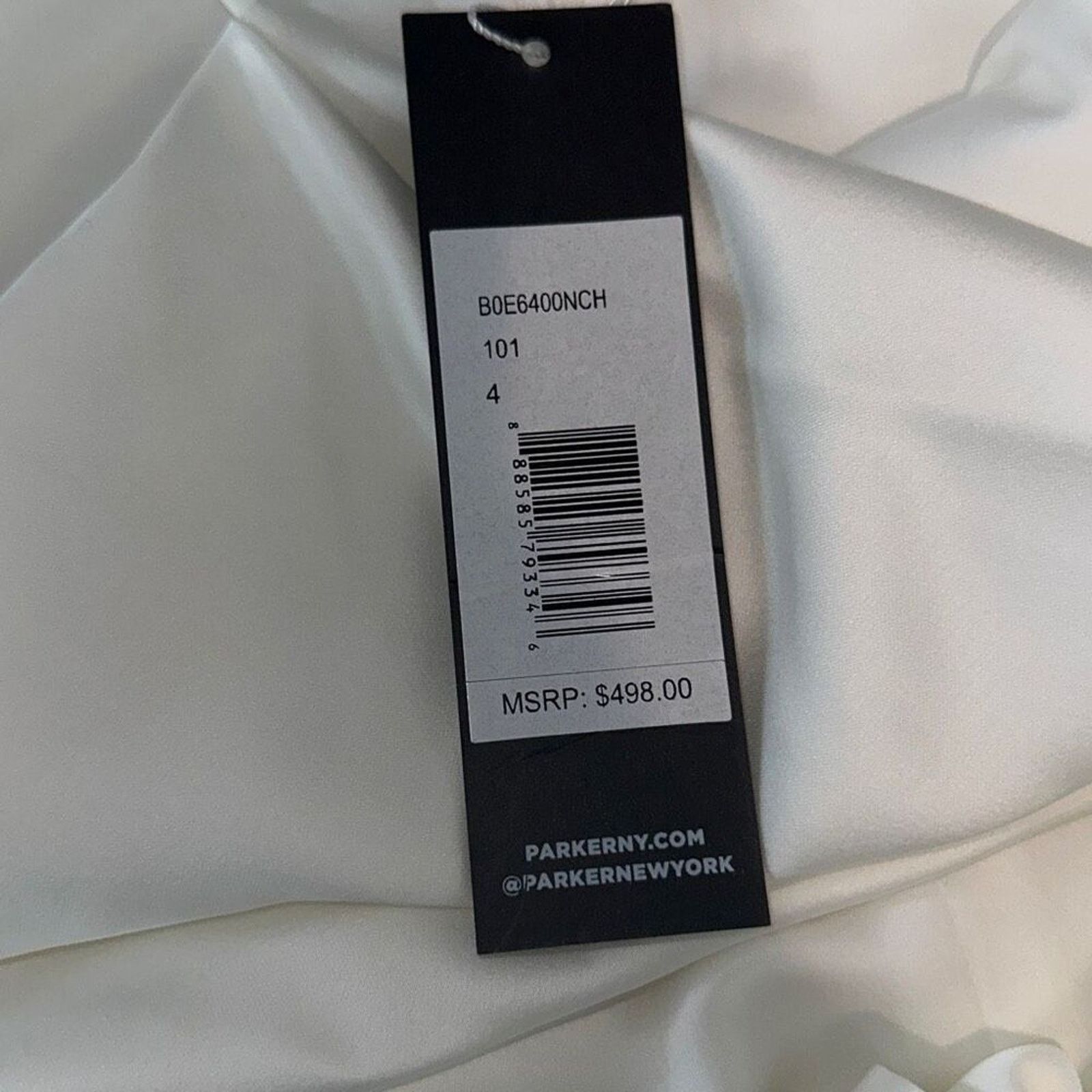 Parker Parker Black Aubrey Cowl-Neck Ivory Jumpsuit | Sz 4, NWT Size 27" / US 4 / IT 40 - 5 Thumbnail