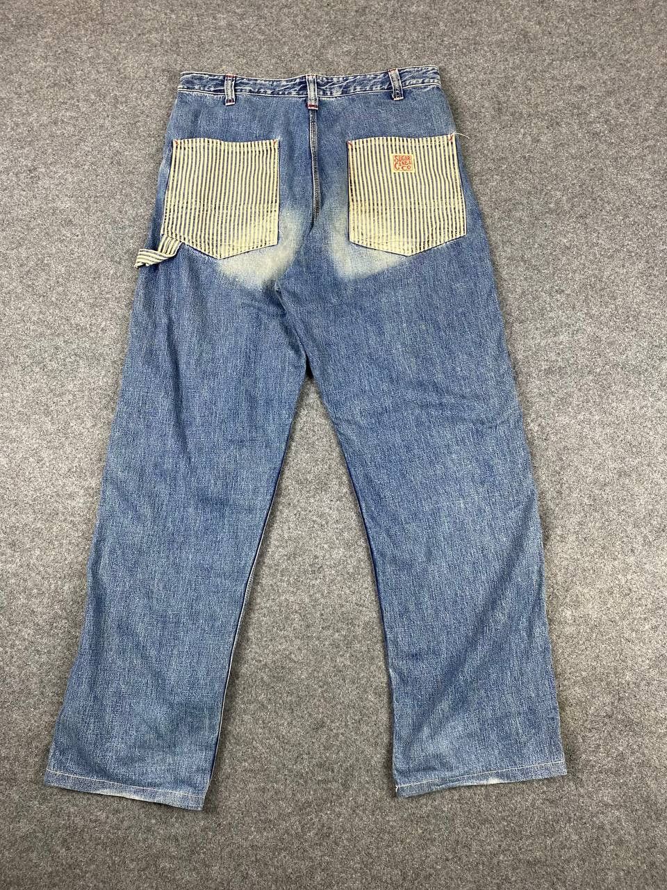 Sugar Cane sugarcane & co carpenter denim nice hickory stripe design Size US 34 / EU 50 - 1 Thumbnail