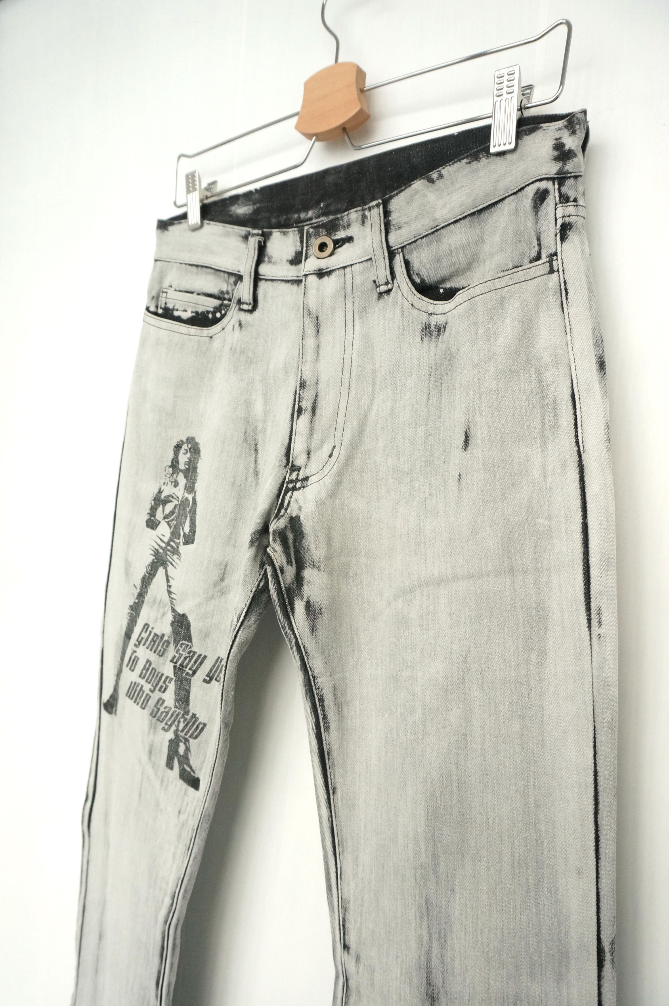 Vintage 🔥Dope Japan EDGE RUPERT Flared Acid Wash Vintage Jeans Size US 29 - 4 Thumbnail