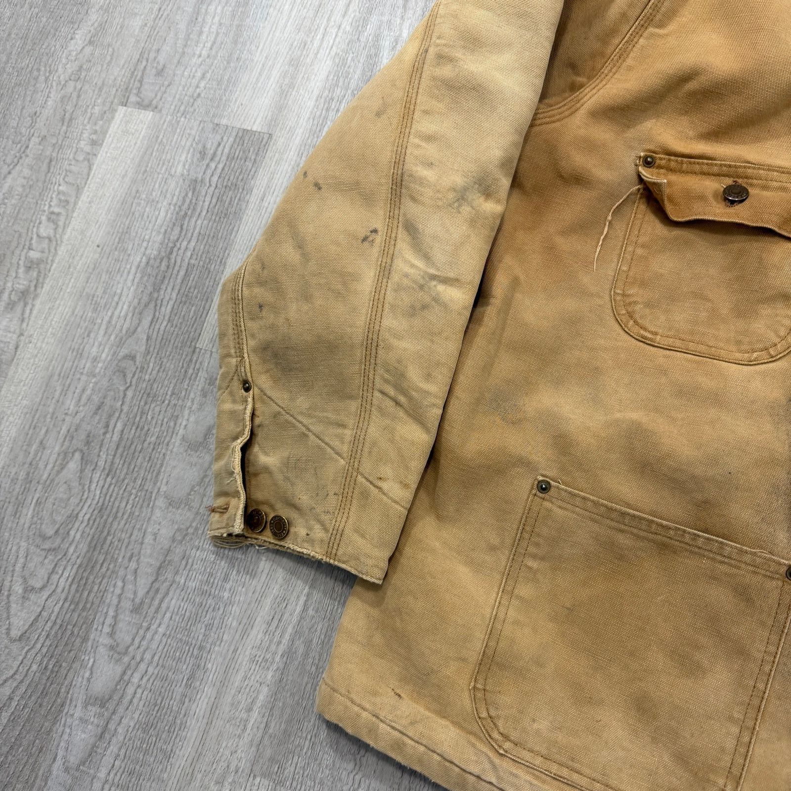 Carhartt Vintage Carhartt Chore Jacket XL Blanket Lined Distressed Size US XL / EU 56 / 4 - 5 Thumbnail