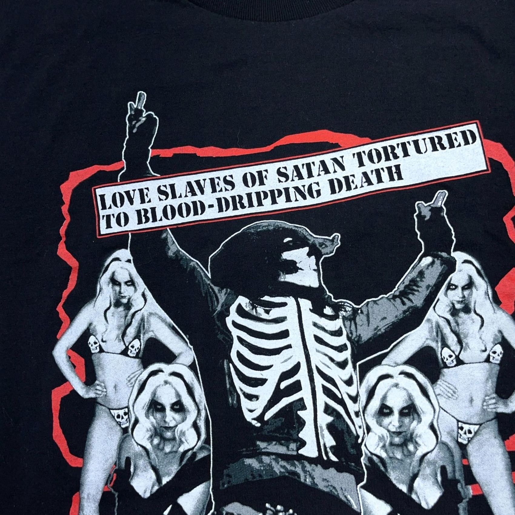 AAA Vintage Y2K Rob Zombie Shirt Men Large Black Band Tee Double Sided Deadly Goth Size US L / EU 52-54 / 3 - 5 Thumbnail