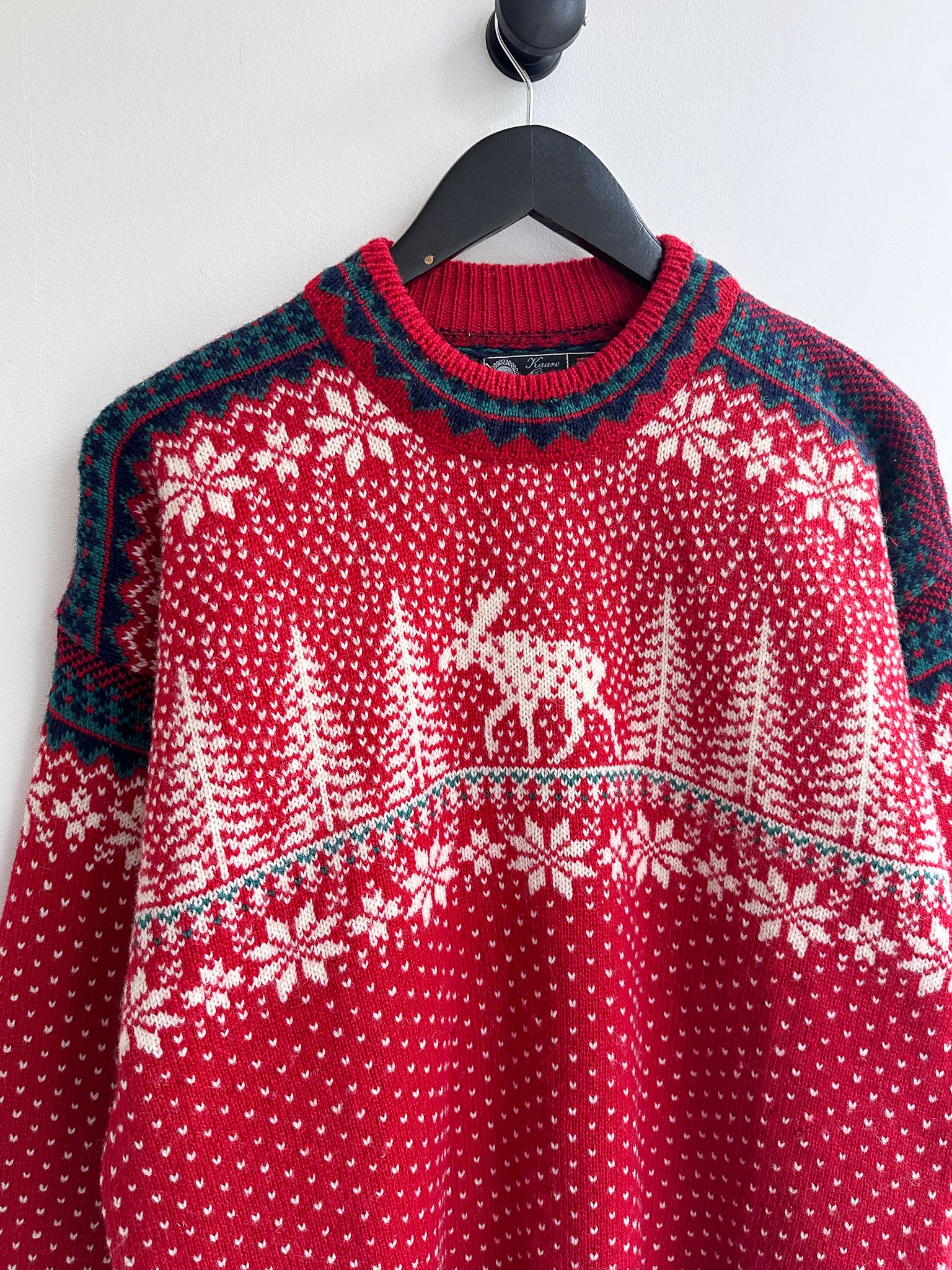 Vintage KAARE GJOSE Jumper Knit Sweater Pure New Wool Norway Size US M / EU 48-50 / 2 - 3 Thumbnail