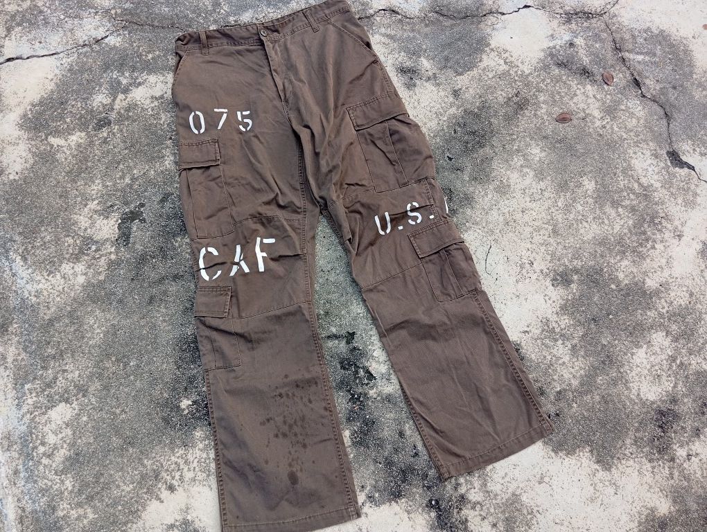 Vintage 🪖💣🫡 Army Cargo Pants Size US 32 / EU 48 - 3 Thumbnail