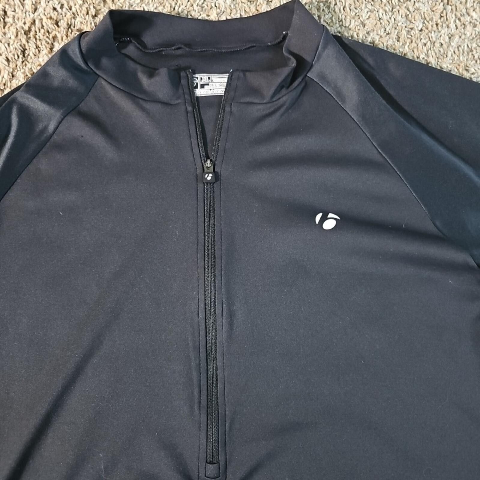 Other Bontrager XL 1/2 zip Black Solstice Bike Jersey Size ONE SIZE - 2 Thumbnail