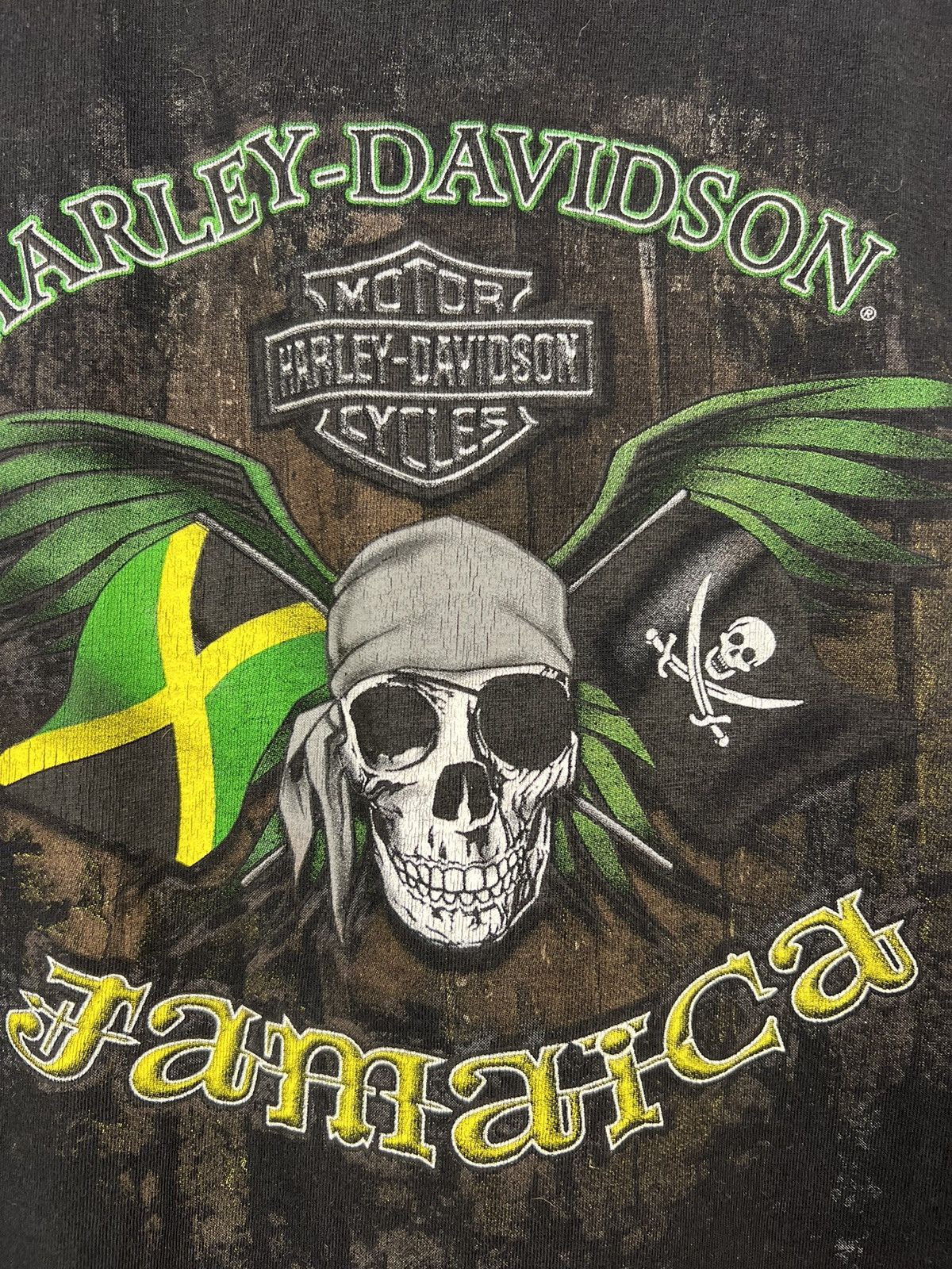 Harley Davidson × Vintage Vinatge Harley Davidson Jamaica Size US XL / EU 56 / 4 - 4 Thumbnail