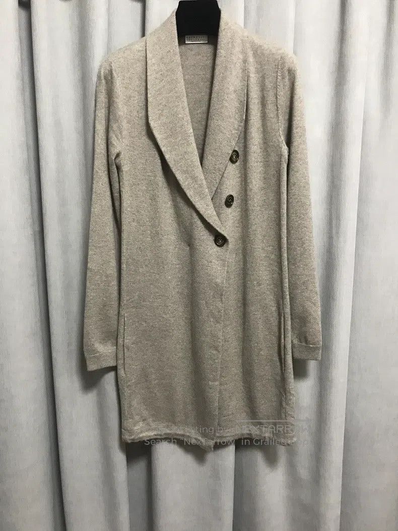 Brunello Cucinelli Brunello Cucinelli Pure cashmere mid-length coat Size S / US 4 / IT 40 - 2 Thumbnail