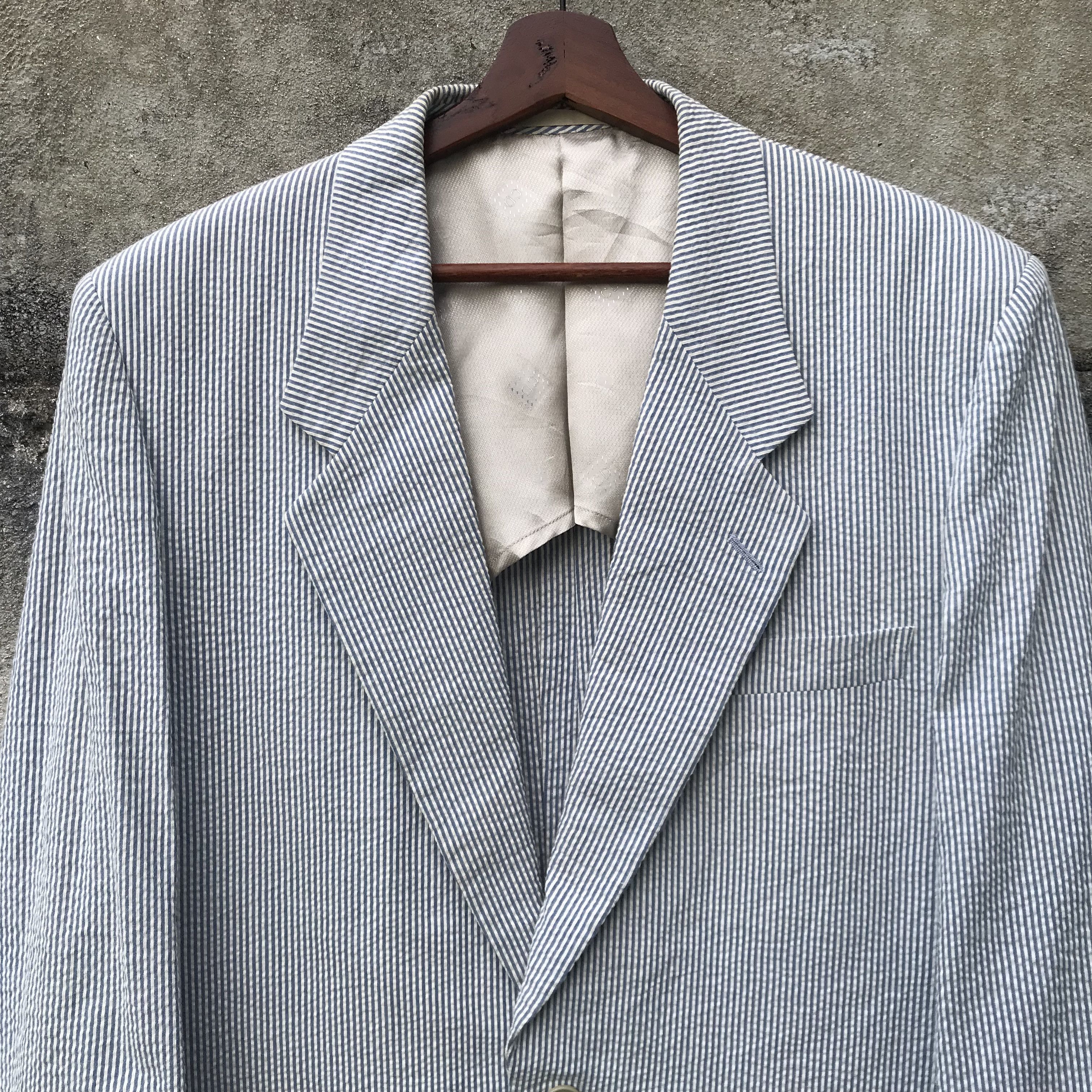 Christian Dior Monsieur Vintage Christian Dior Minimalist Striped coat jacket Japan Size US L / EU 52-54 / 3 - 7 Thumbnail