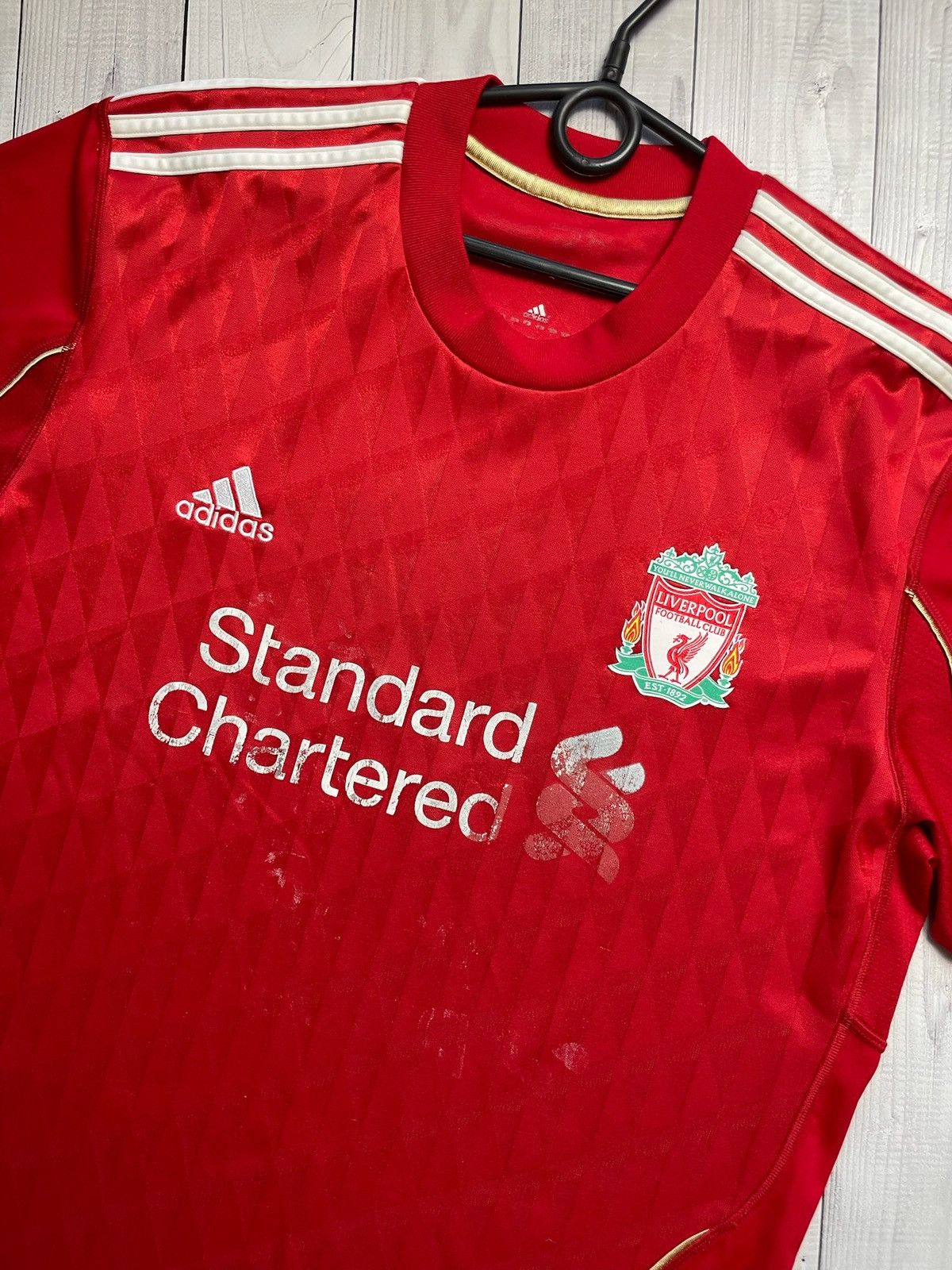 Vintage Vintage adidas Liverpool soccer jersey size L red Size US L / EU 52-54 / 3 - 2 Thumbnail