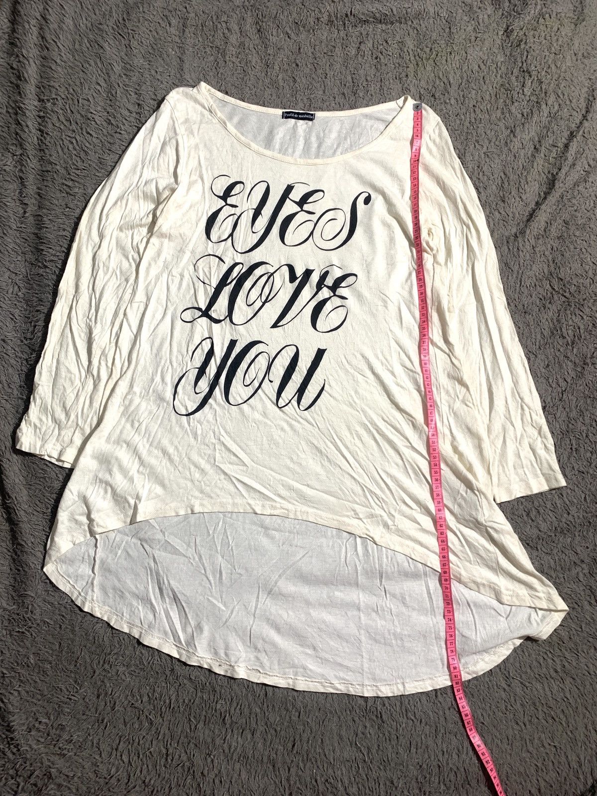 Beauty Beast × Hysteric Glamour × Japanese Brand JAPANESE~ PROFIL DE MEDAILLE POEM LONG SLEEVE T-SHIRT Size M / US 6-8 / IT 42-44 - 8 Thumbnail