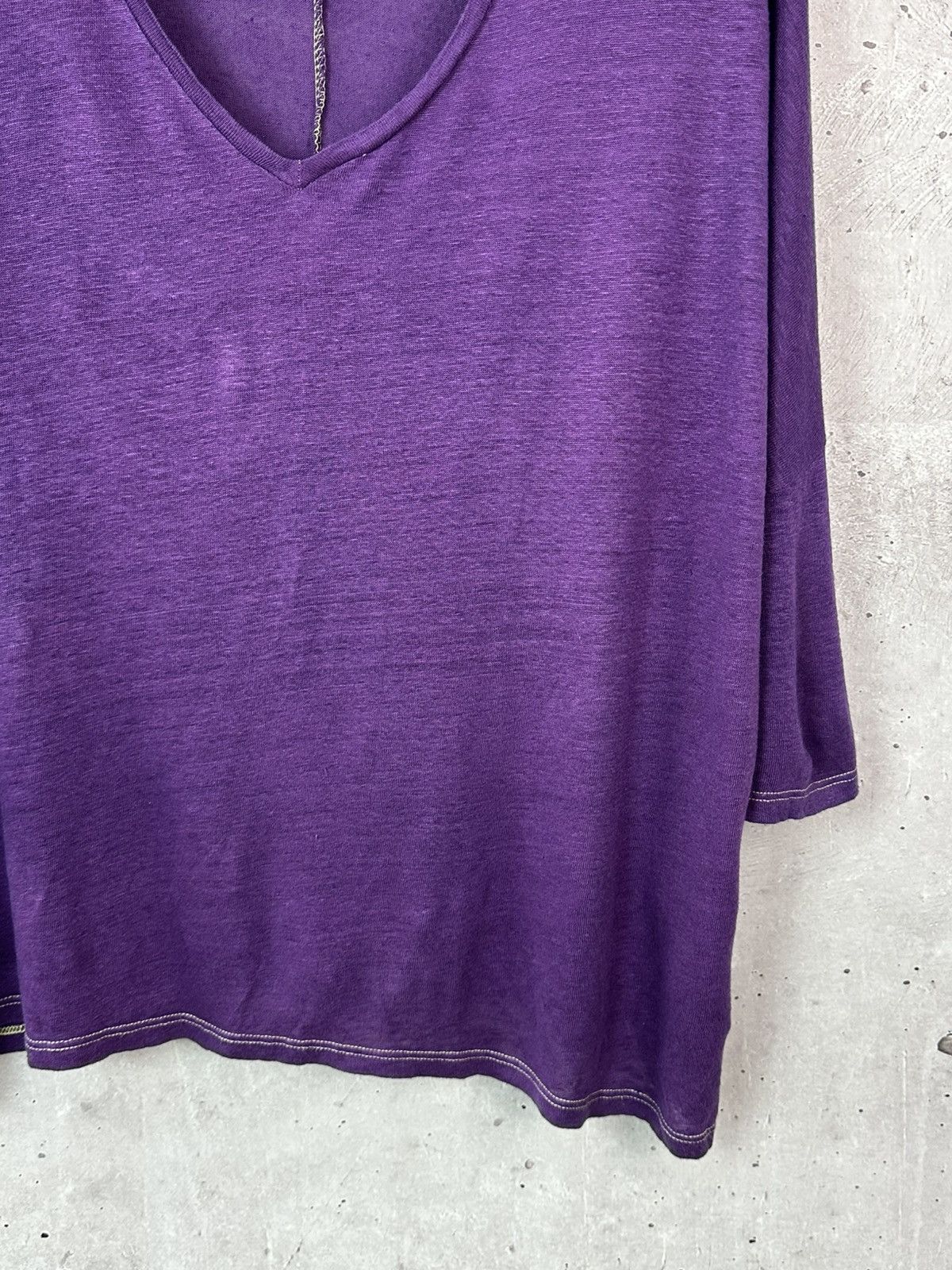 Other Not Shy Linen Purple Oversized 3/4 Sleeve Women’s Jumper Size L / US 10 / IT 46 - 5 Thumbnail