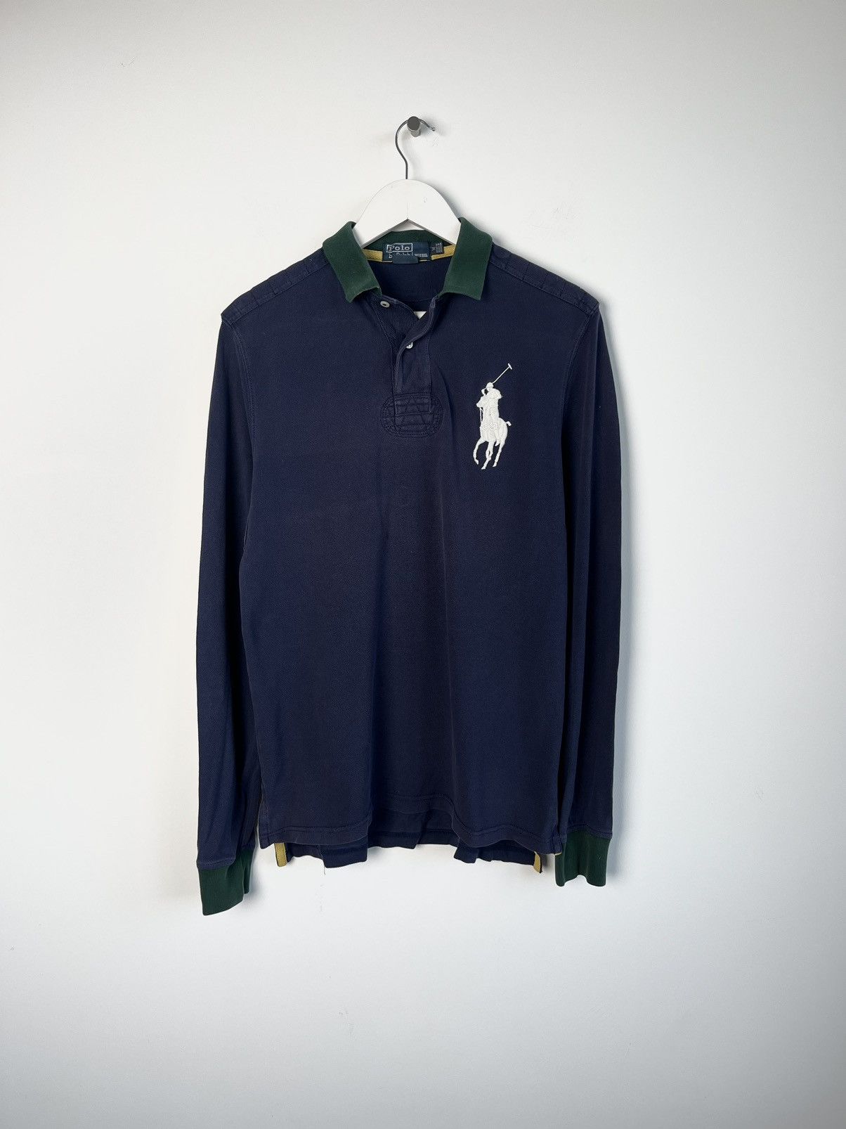 Polo Ralph Lauren Vintage Polo Ralph Laurent Navy Blue Sunfaded Longsleeve Size US M / EU 48-50 / 2 - 2 Thumbnail