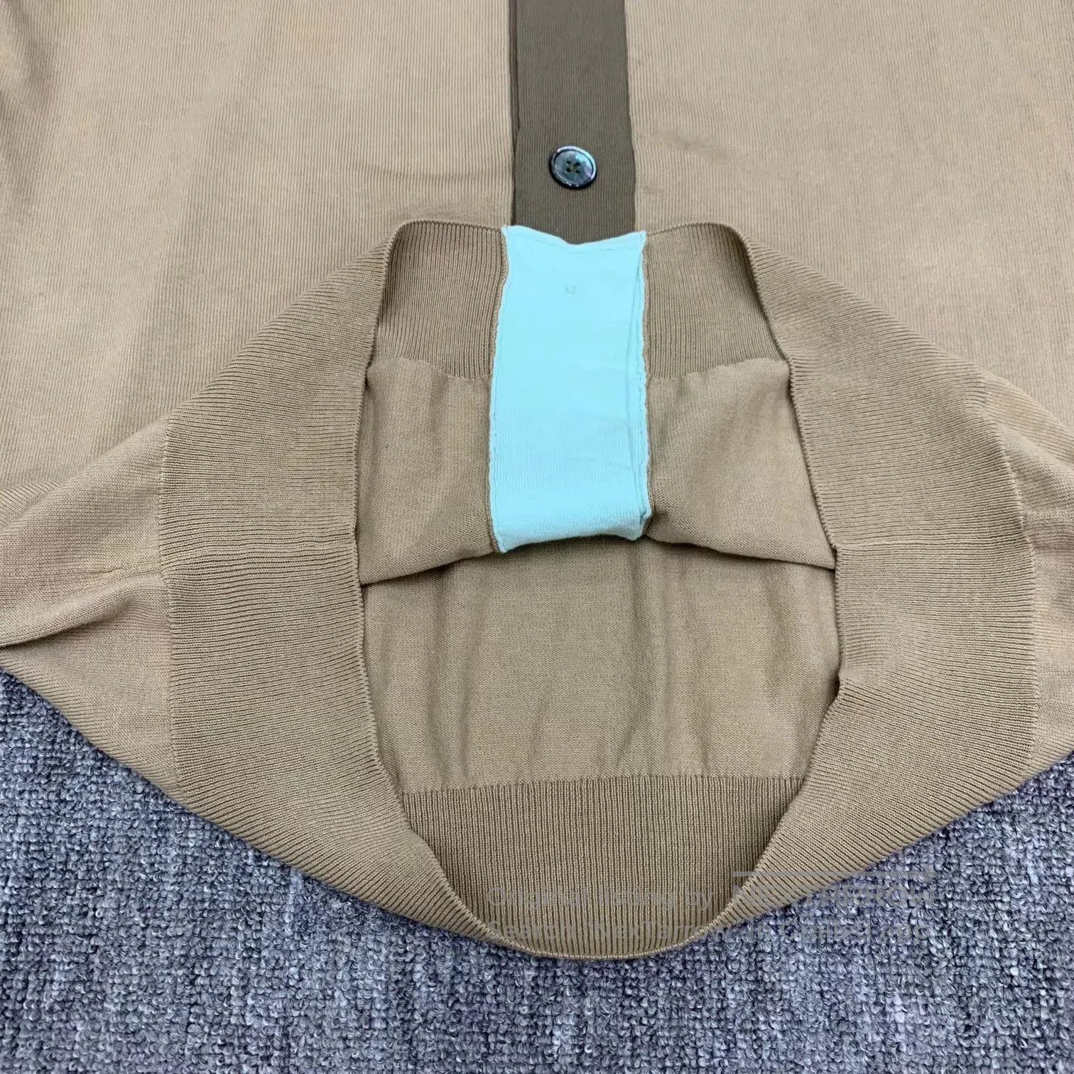 Hermes Beige Button-Front Long Sleeve Knit Cardigan. Size US XL / EU 56 / 4 - 7 Thumbnail