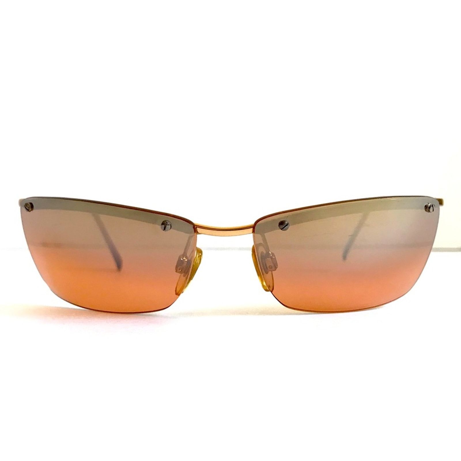 Moschino MOSCHINO 1990's Rimless Iridescent ROSE GOLD Sunglasses Size ONE SIZE - 1 Thumbnail