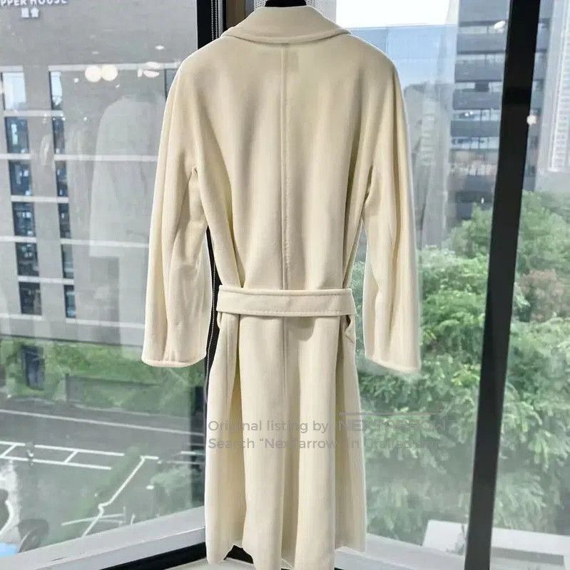 Max Mara MaxMara Cream Wool Women's Coat . Size XXS / US 00 / IT 34 - 2 Thumbnail
