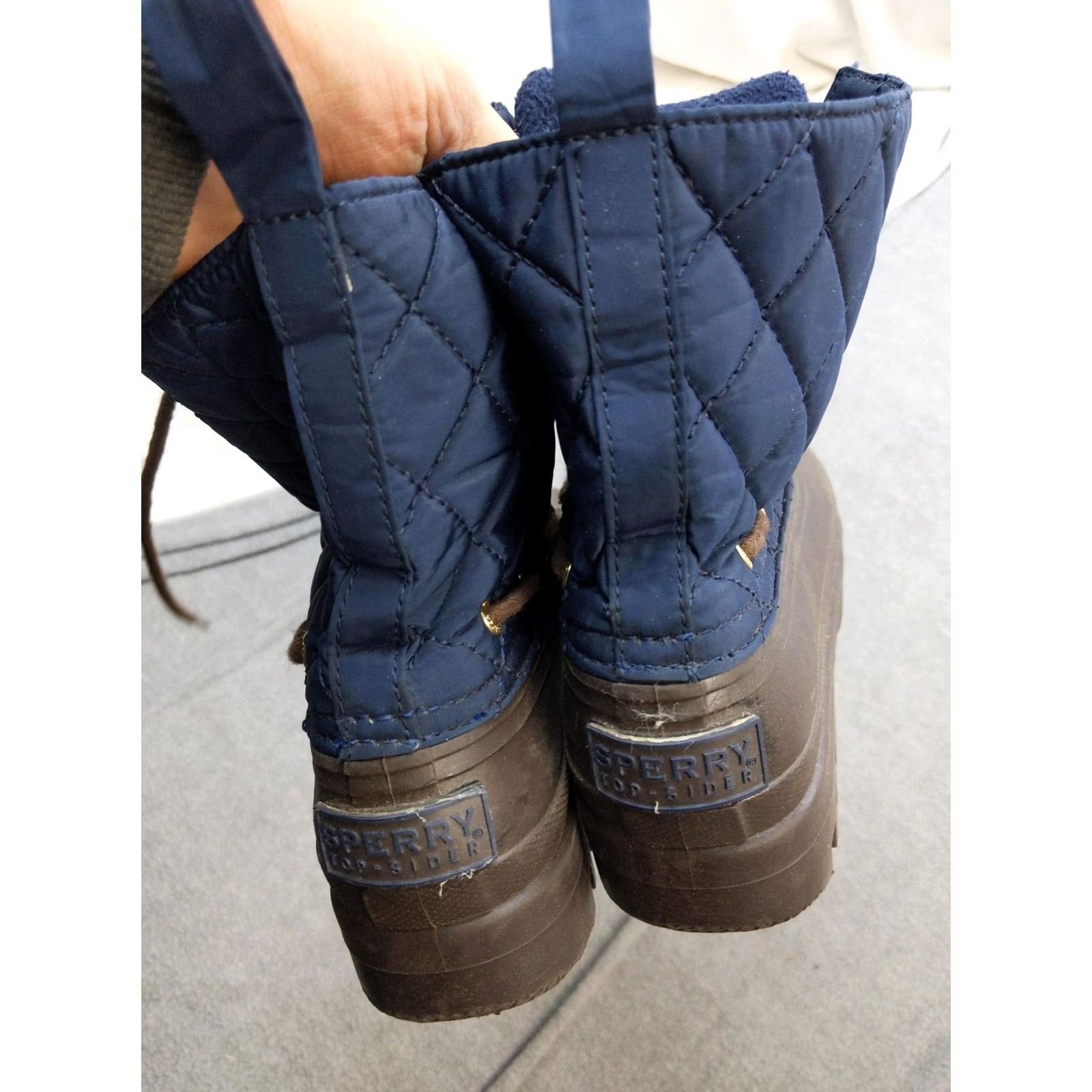 Sperry Sperry Top-Sider Snow Boots Womens Size 7 37.5 Blue Quilted Rubber STS95274 Waterproof Ankle Boot Winter Casual Travel Womens Size US 7 / IT 37 - 4 Thumbnail
