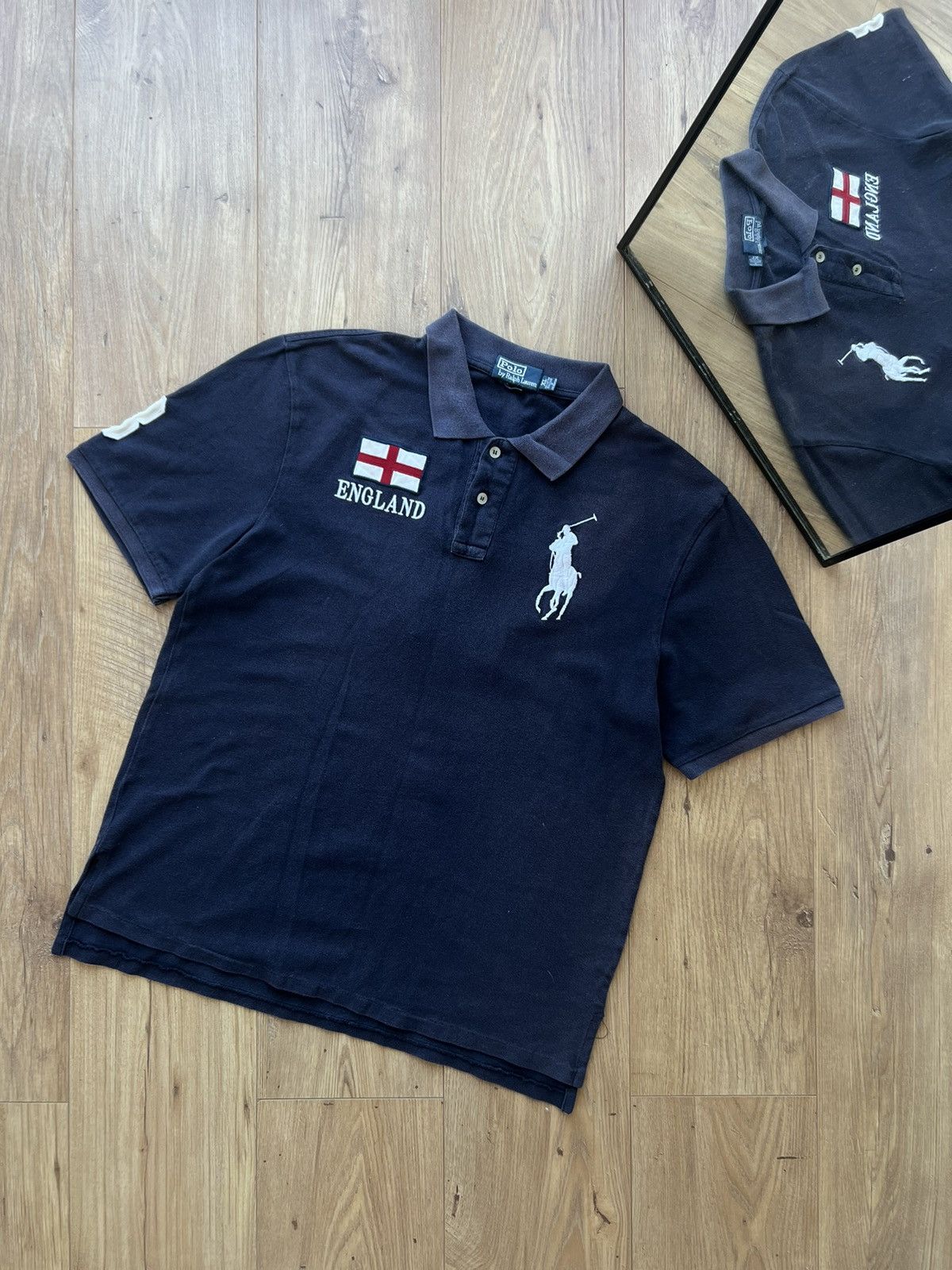 00's POLO RALPH LAUREN UK ENGLAND USA T-SHIRT OLD MONEY Y2K