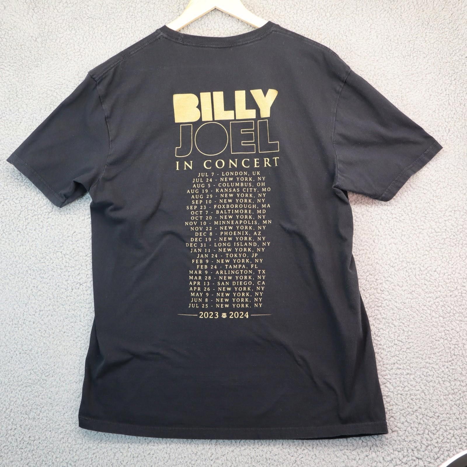 Gildan Billy Joel Concert T-Shirt Size Large Two Sided '23 '24 Size ONE SIZE - 6 Thumbnail