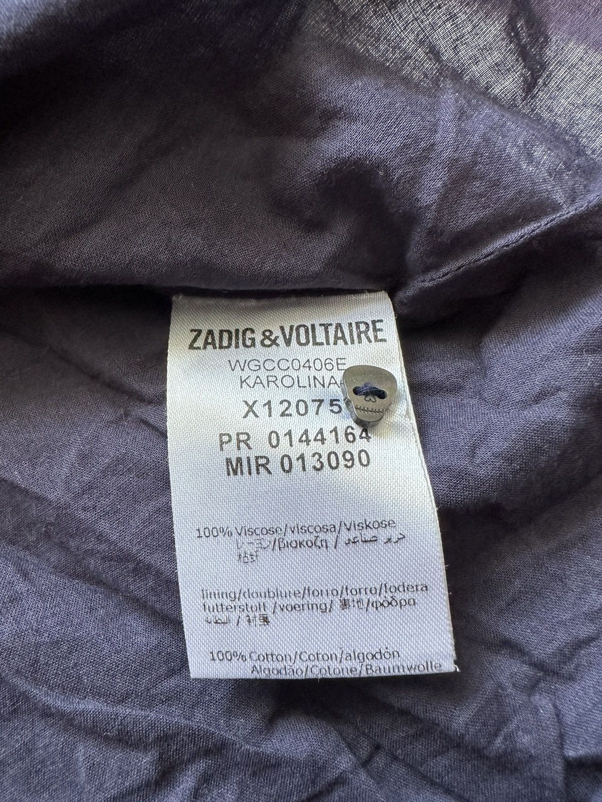 Zadig & Voltaire Zadig & Voltaire Floral Skull Print Long Sleeve Skater Dress Size M / US 6-8 / IT 42-44 - 14 Thumbnail