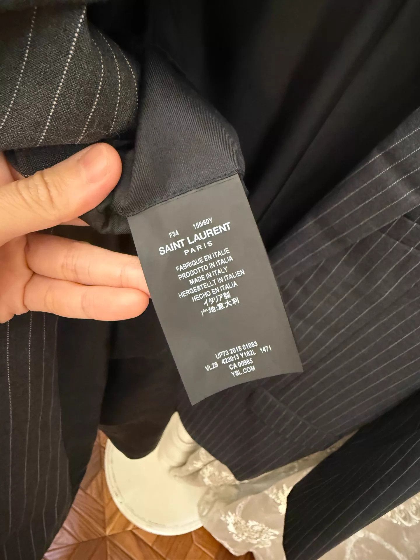 Yves Saint Laurent YSL SLP suit jacket 34 Size XS / US 0-2 / IT 36-38 - 5 Thumbnail