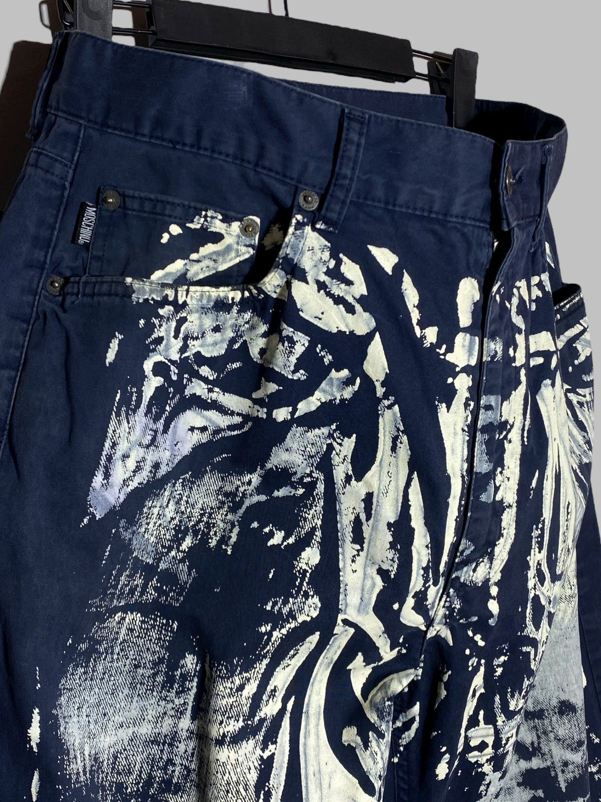 Moschino Moschino Jeans Graffiti Painted Rick Owens Style Avant Garde Size US 34 / EU 50 - 10 Thumbnail