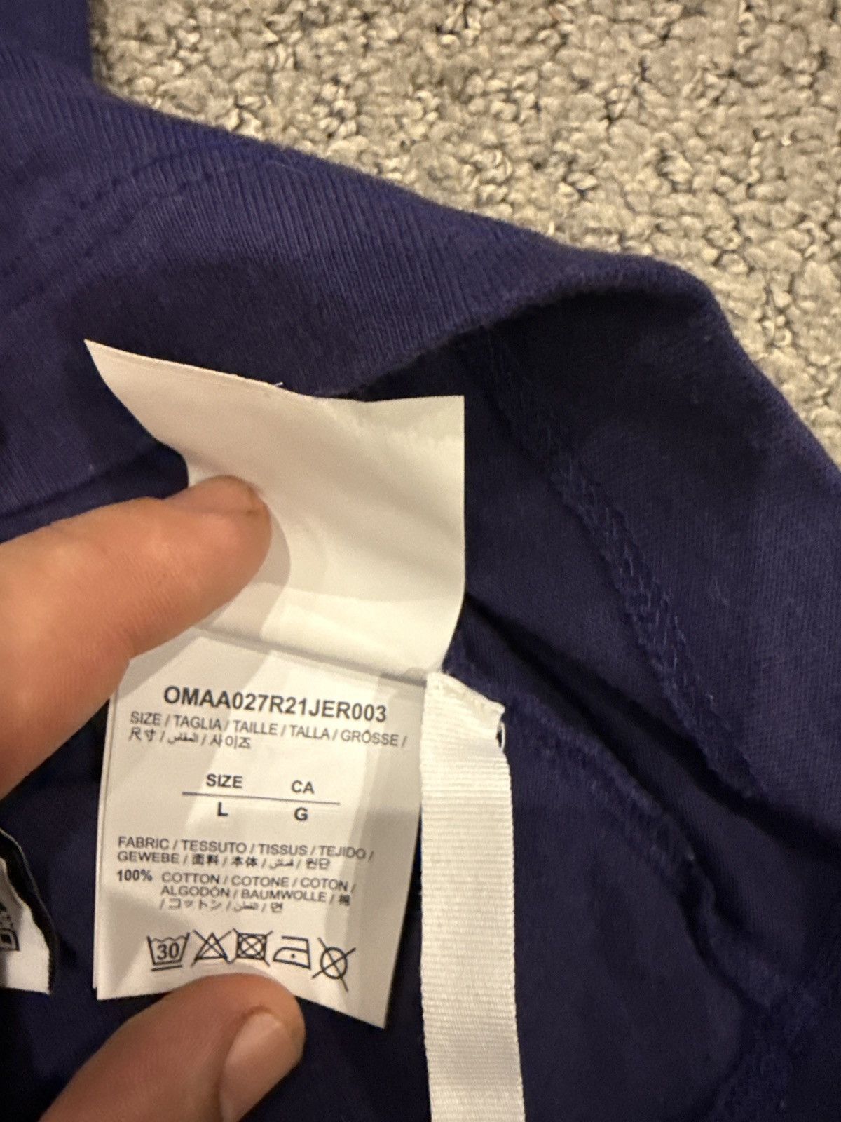 Off-White Off-white marker two tone t-shirt Size US L / EU 52-54 / 3 - 3 Thumbnail