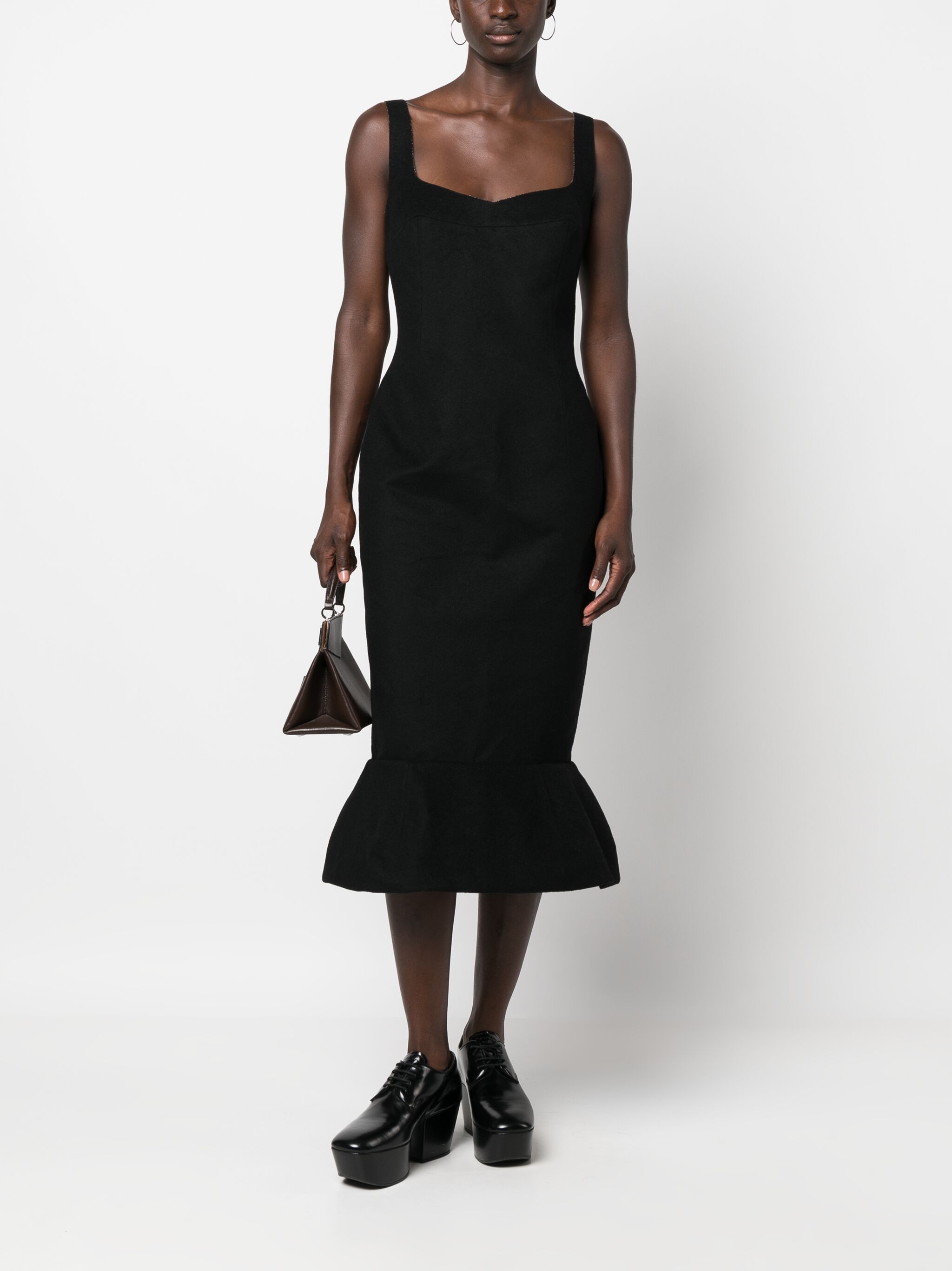 Marni o1w1db10125 Dress in Black Size M / US 6-8 / IT 42-44 - 3 Thumbnail