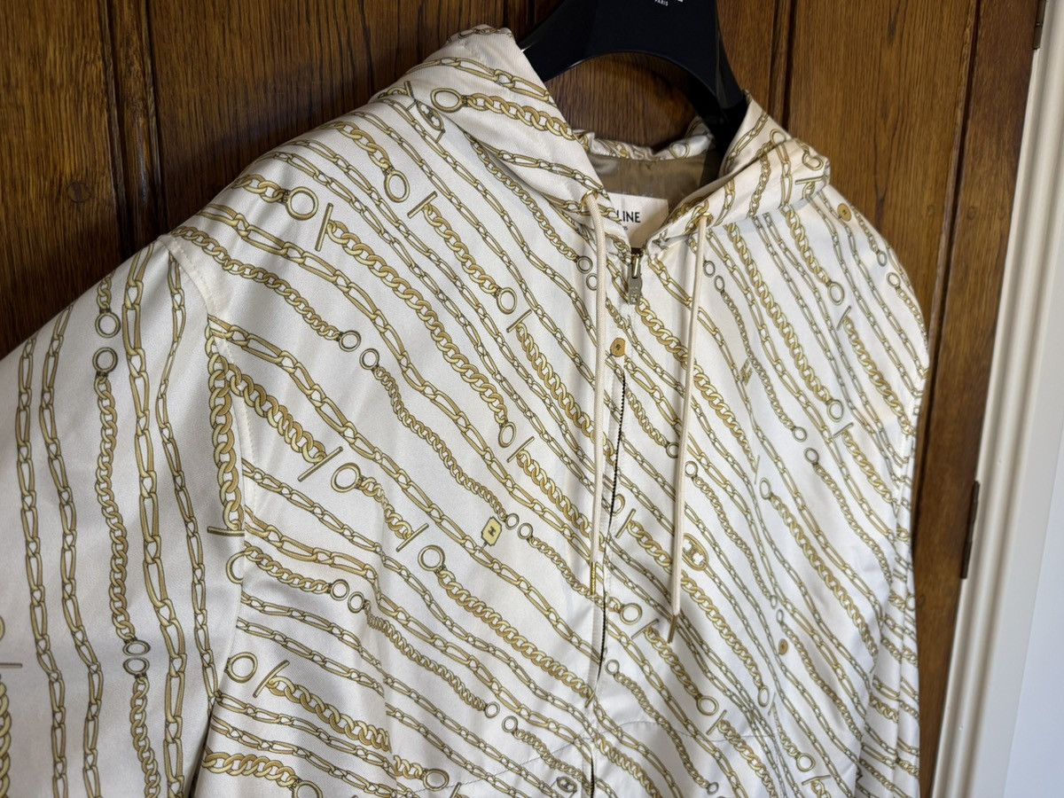 Celine SS21 Celine sample Chain light silk viscose hoodie jacket Size US M / EU 48-50 / 2 - 14 Thumbnail