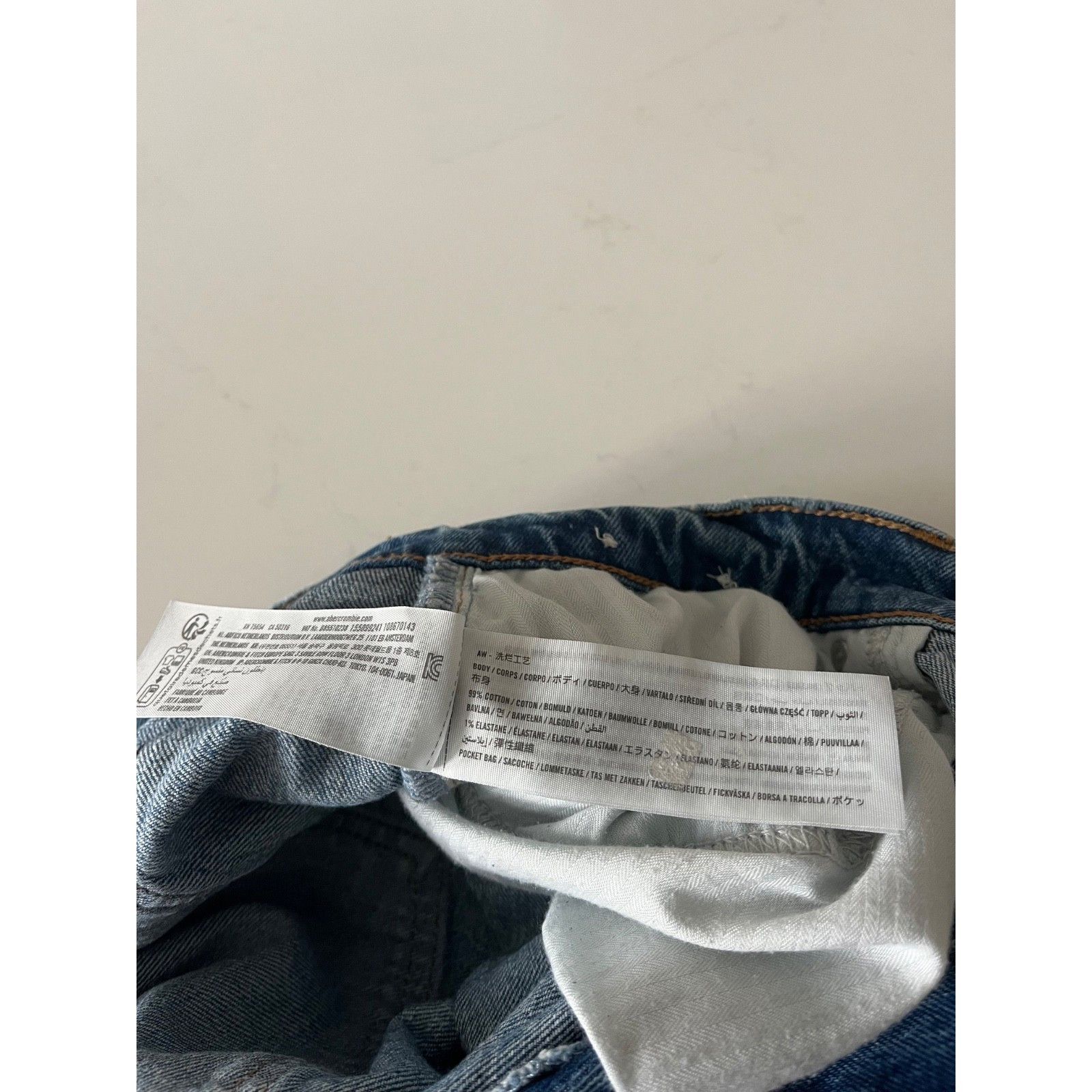 Abercrombie & Fitch Abercrombie & Fitch Baggy Low Rise Jeans Light Wash 32 L Size 24" / US 00 / IT 34 - 4 Thumbnail