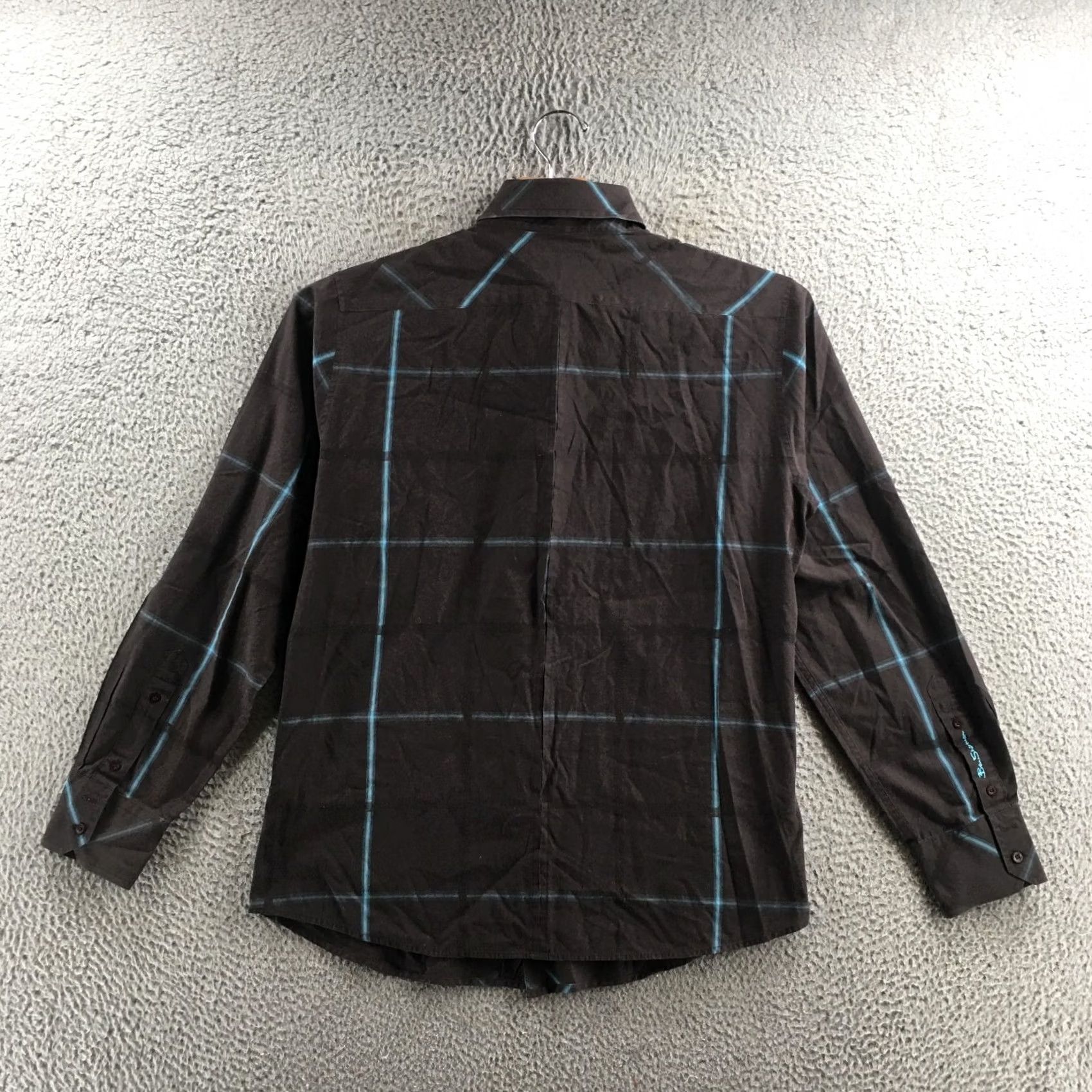 Ben Sherman Ben Sherman Shirt Mens L Regular Fit Plaid Button-Down Long Sleeves Brown Blue Size US L / EU 52-54 / 3 - 7 Thumbnail