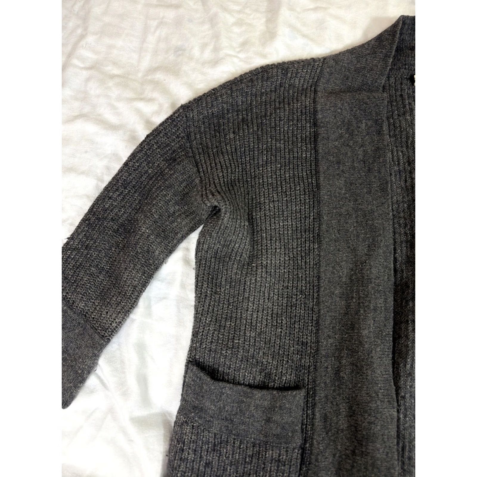 J.Crew VINTAGE J.CREW Cardigan Women XS Gray Merino Wool Alpaca Pockets Sweater Size XS / US 0-2 / IT 36-38 - 7 Thumbnail