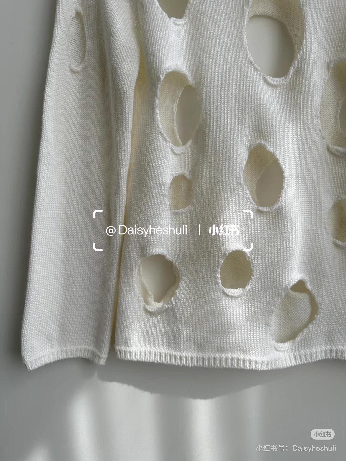 Comme des Garcons Comme des Garçons CDG Black Hollow-out Knit Sweater Ｑ24 Size XS / US 0-2 / IT 36-38 - 6 Thumbnail