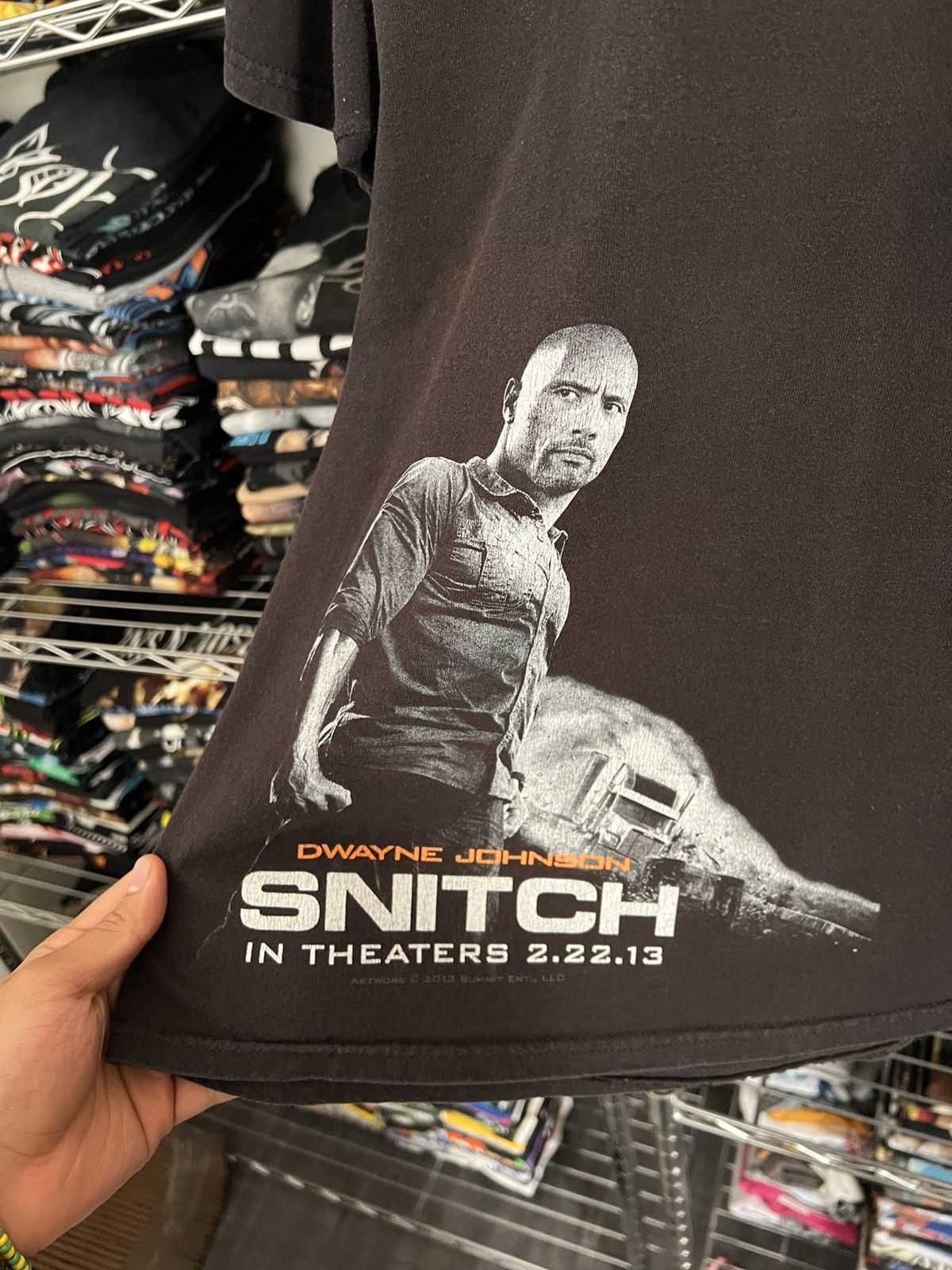 Port & Company 2013 Snitch The Rock Dwayne Johnson Promo Movie Tee Size US L / EU 52-54 / 3 - 3 Thumbnail