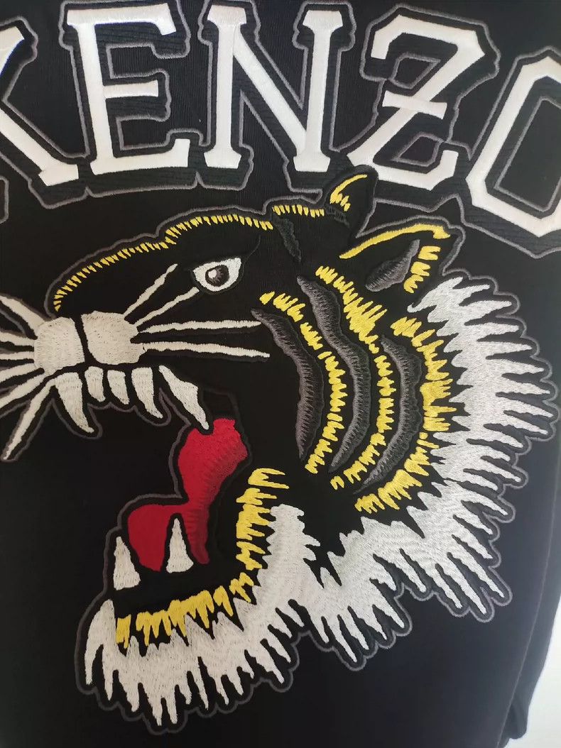 Kenzo KENZO Tiger head pattern casual round neck hoodie Size US M / EU 48-50 / 2 - 2 Thumbnail