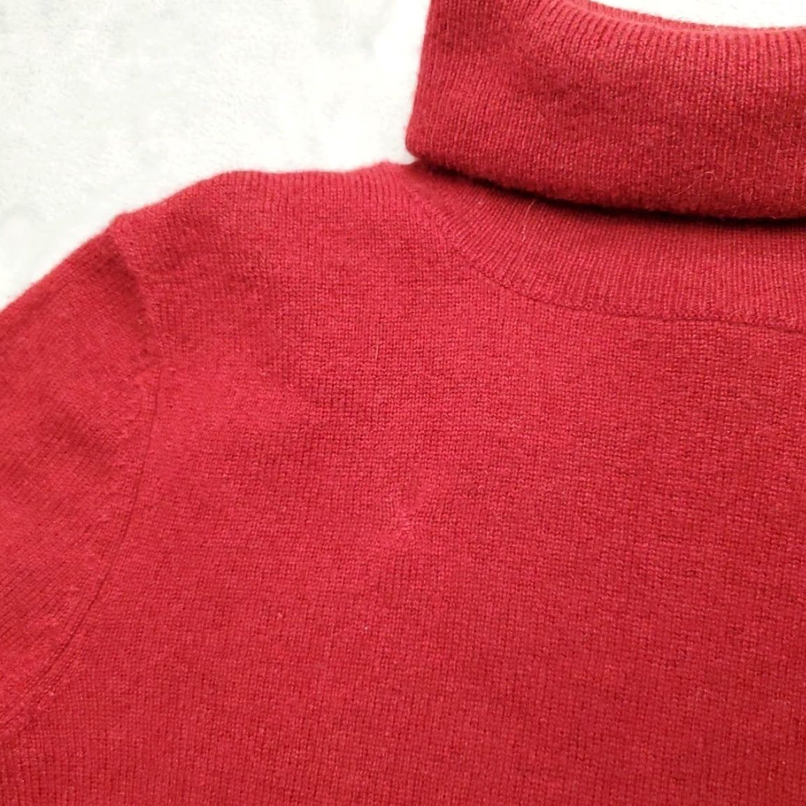 Vintage Alex Marie Sweater Womens S Maroon 100% Cashmere Wool Turtle Neck Classic READ Cardigan Knit Long Sleeve Pockets Solid Casual Red 1990s Womens Size S / US 4 / IT 40 - 5 Thumbnail