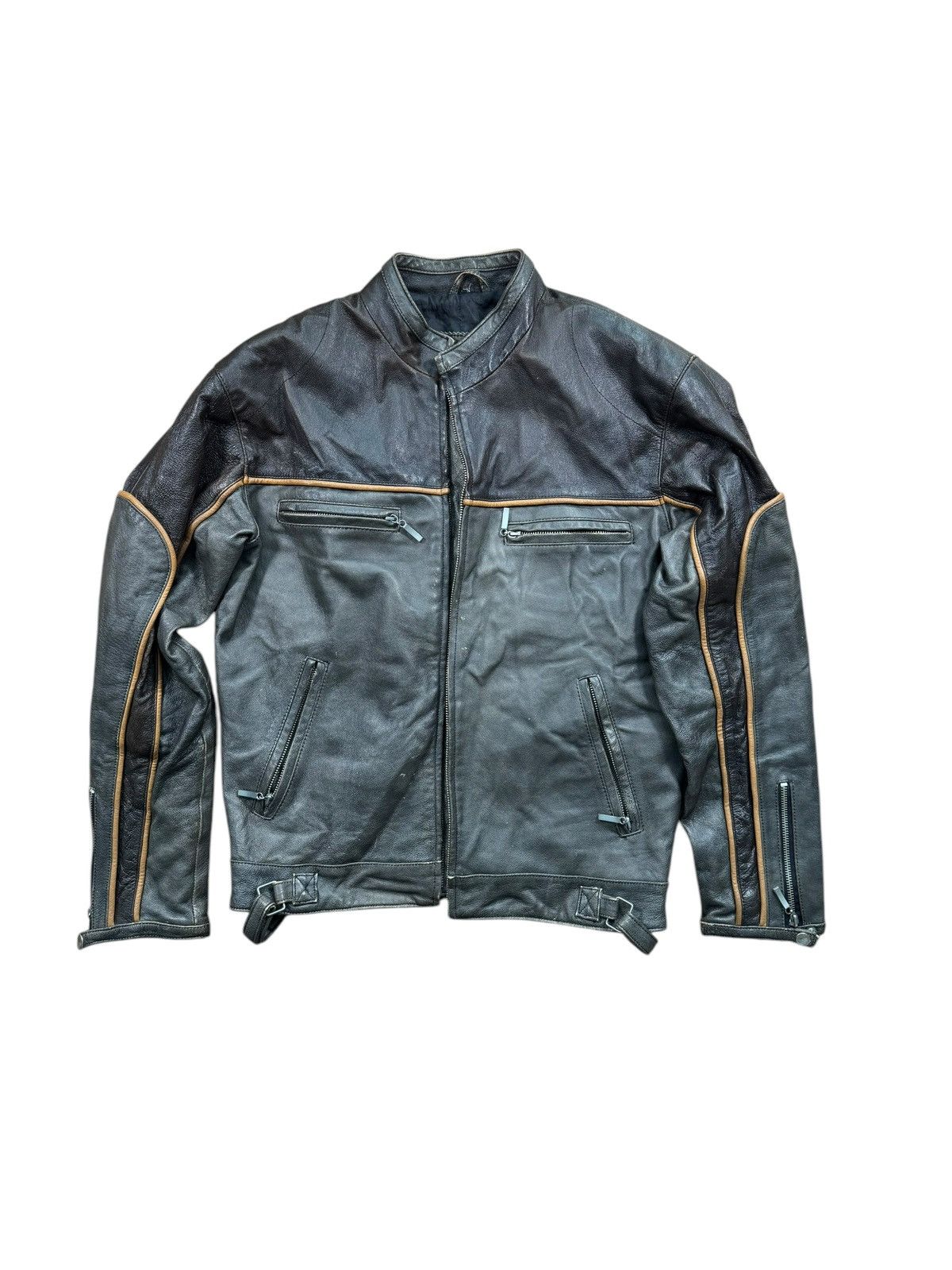 Vintage Jason Statham Vintage Leather Jacket Size US S / EU 44-46 / 1 - 1 Thumbnail