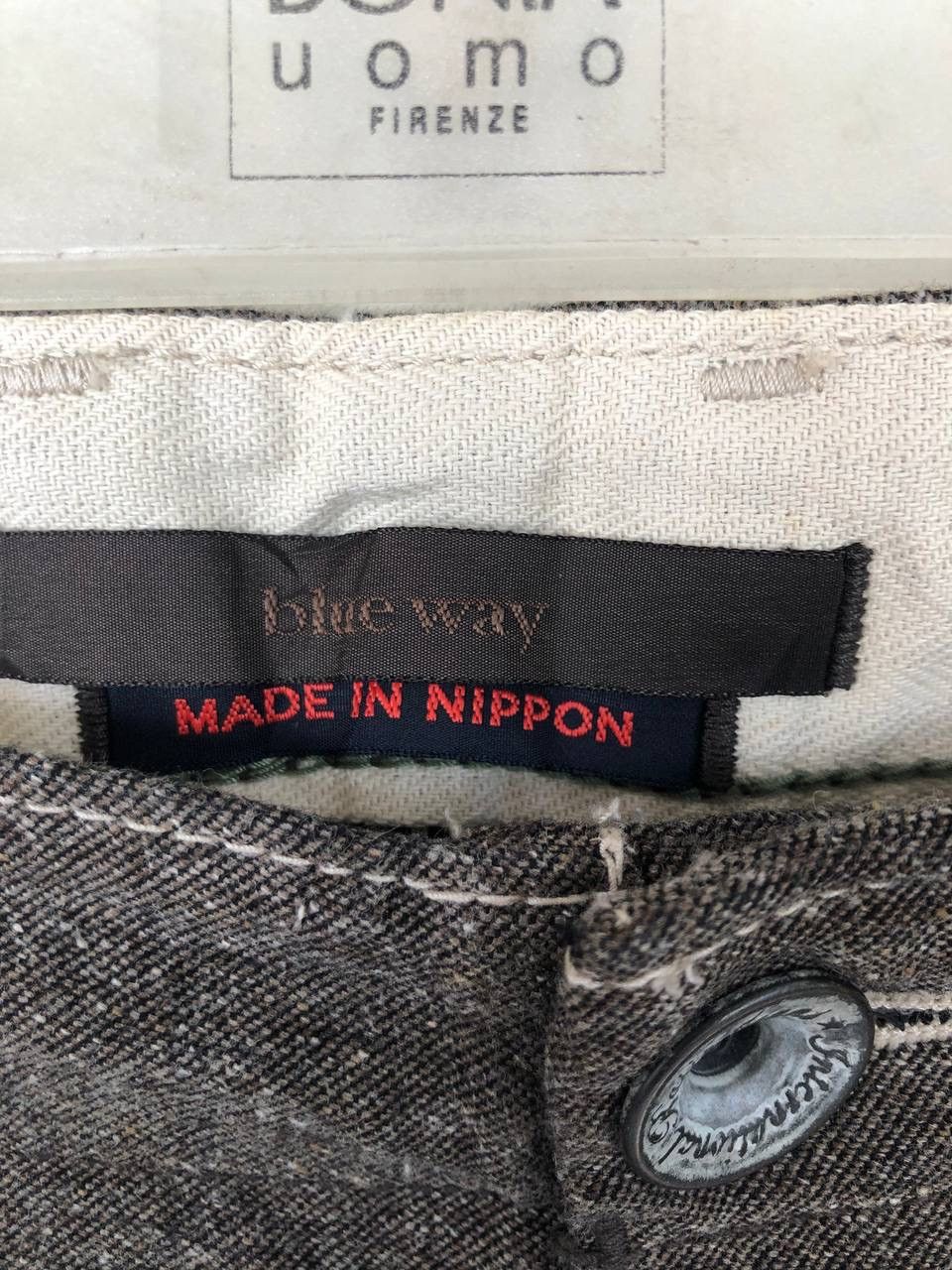 Japanese Brand Blue Way Japan Bush Pants Cargo Denim Jeans Wide Leg Flare Size US 31 - 7 Thumbnail