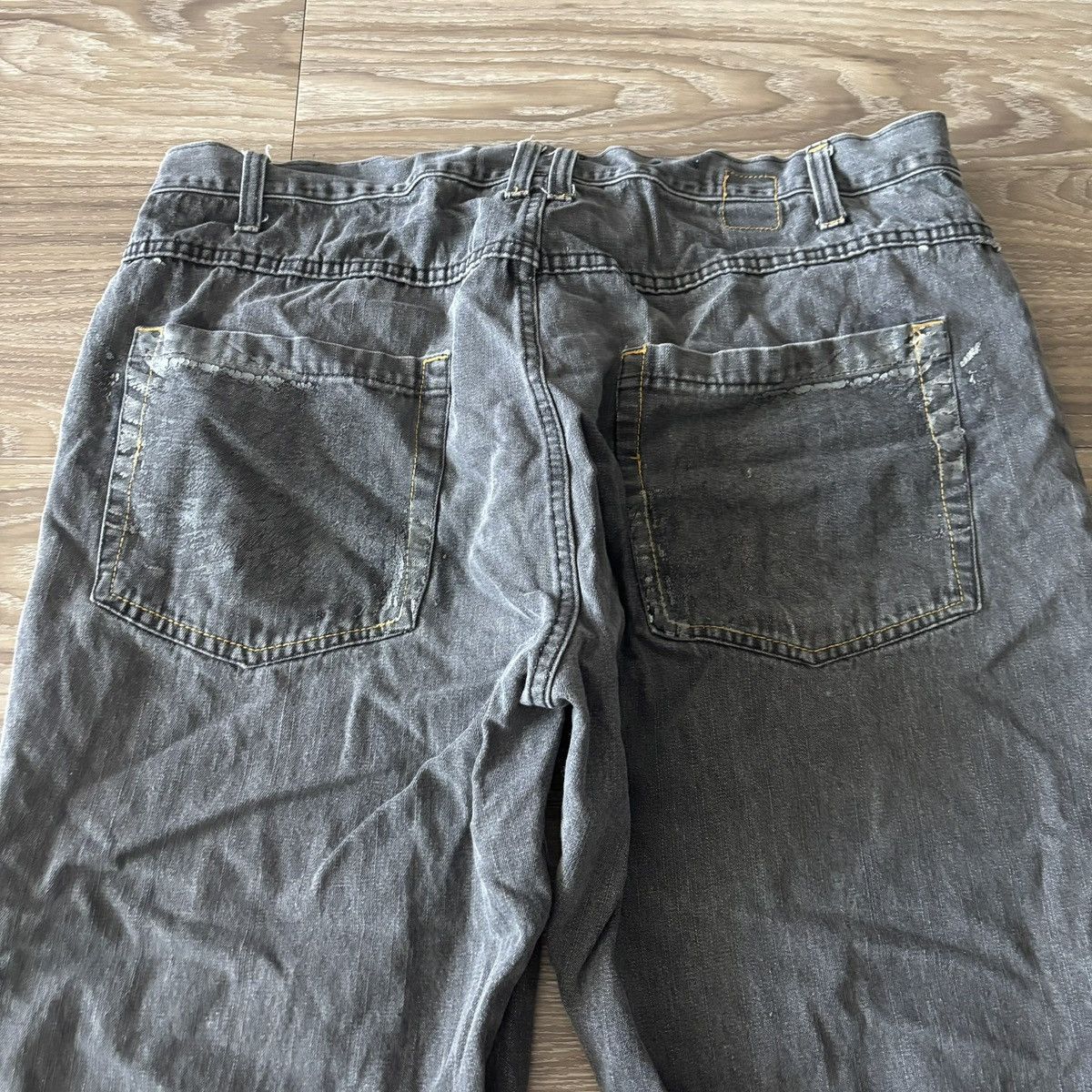 Vintage Crazy Vintage Y2K/2000s Baggy Faded Black Skater Style Denim Jeans! 38x34 Size US 38 / EU 54 - 7 Thumbnail