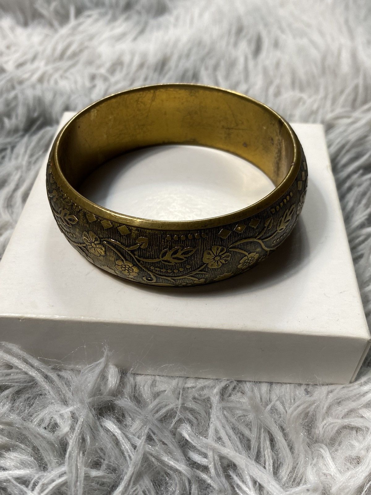 Jewelry Ornate Vintage Brass Cuff Bracelet | Japanese Brand Size ONE SIZE - 9 Thumbnail