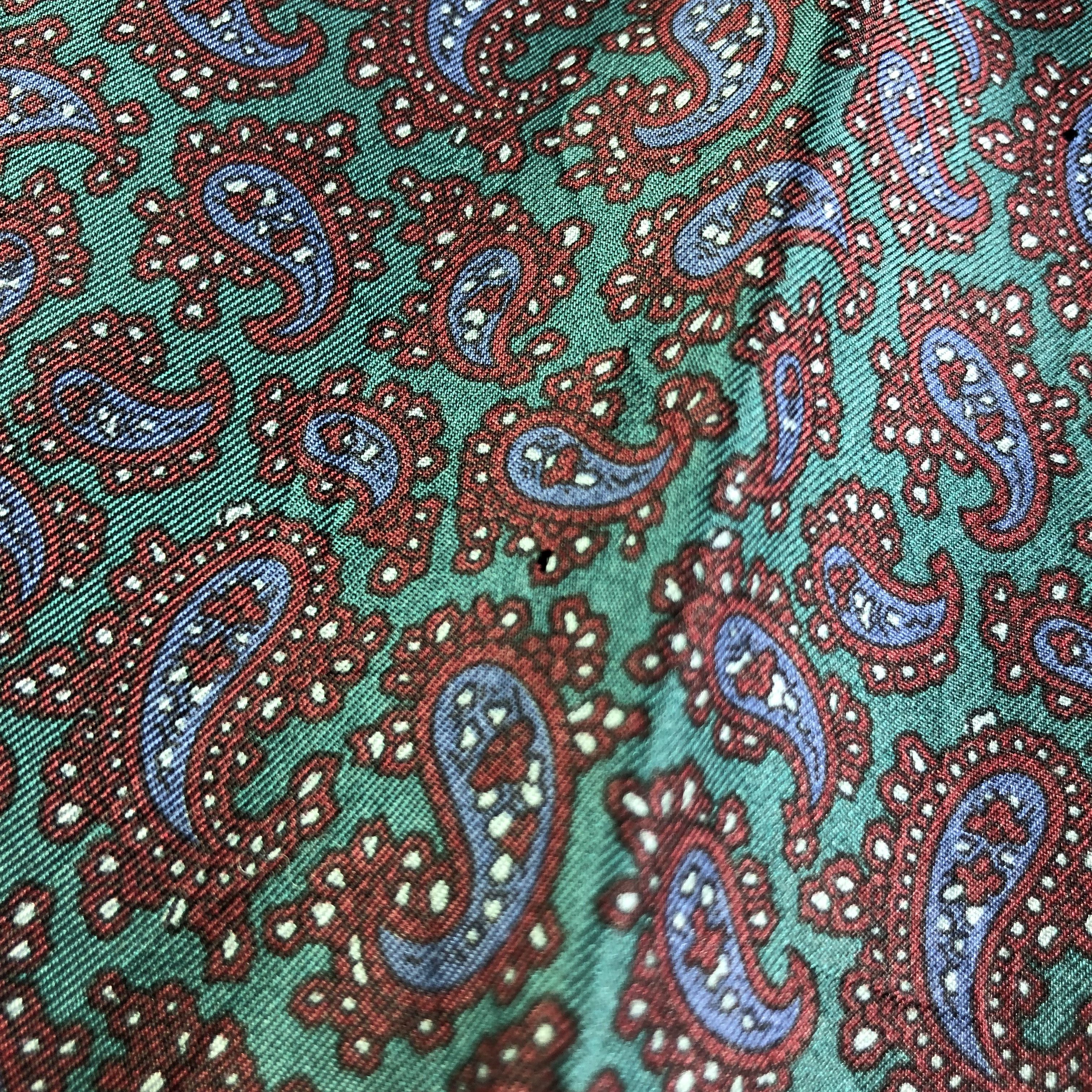 Christian Dior Monsieur Christian Dior Paisley Silk/Wool Scarf Muffler V2604 Size ONE SIZE - 8 Thumbnail