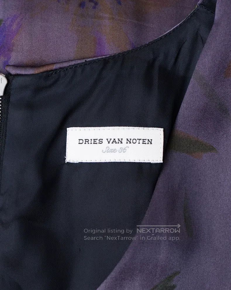 Dries Van Noten Dries Van Noten size:36 Floral Silk Sleeveless Dress Size S / US 4 / IT 40 - 7 Thumbnail