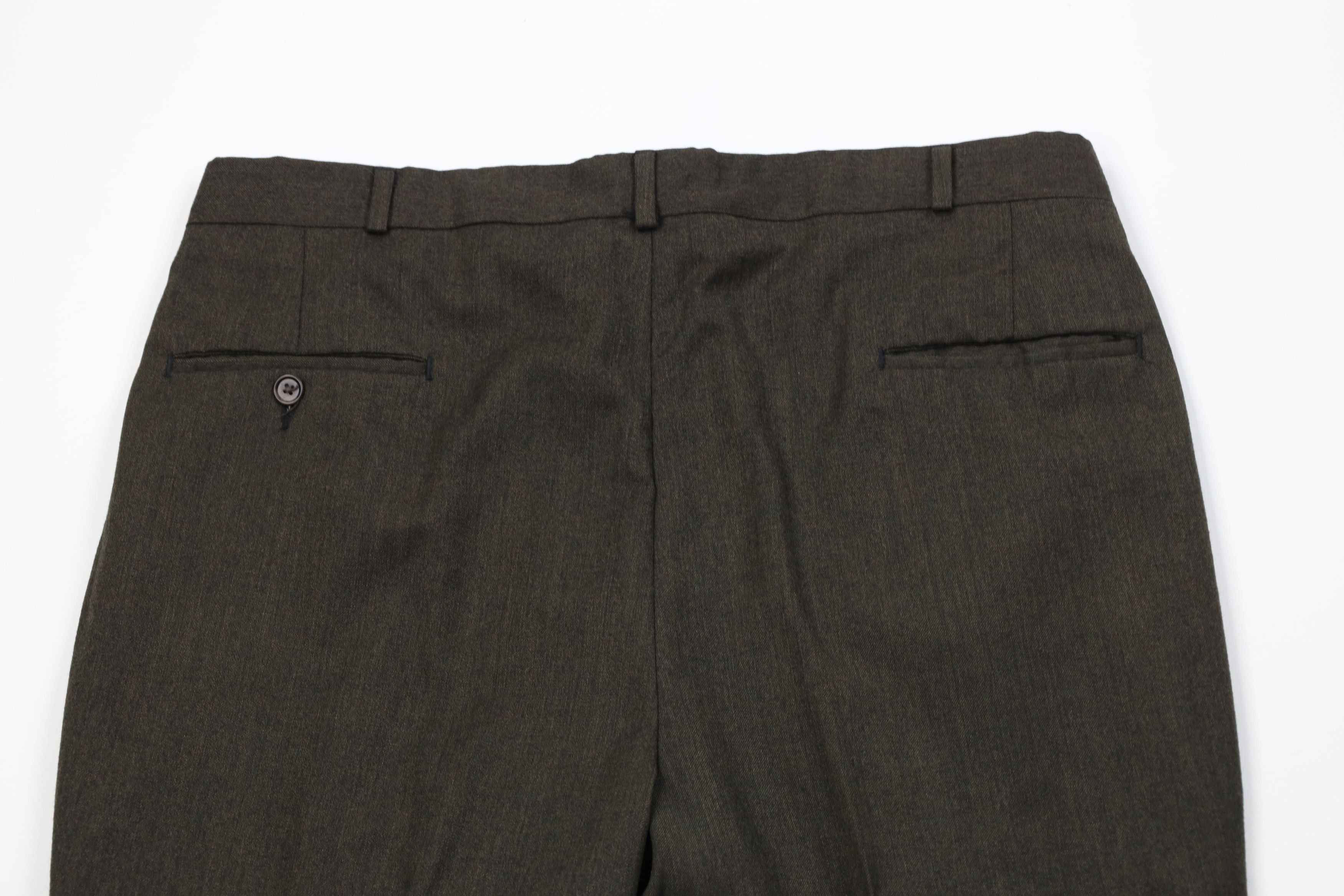 Vintage Vintage 90s Streetwear Knit Wide Leg Chino Pants Green USA Size US 36 / EU 52 - 9 Thumbnail