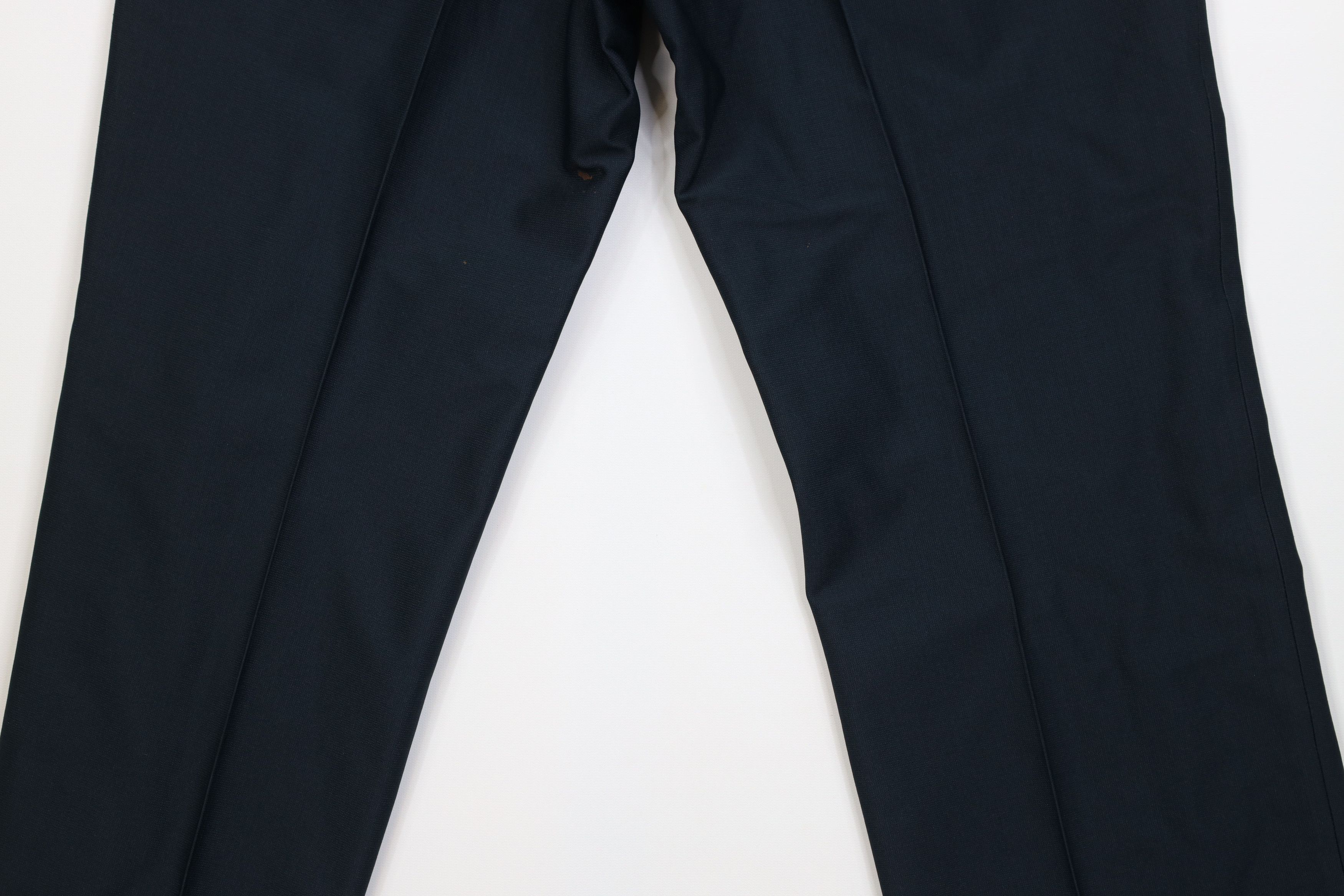 Vintage Vintage 70s Streetwear Flared Wide Leg Chino Pants Navy Blue Size US 36 / EU 52 - 9 Thumbnail