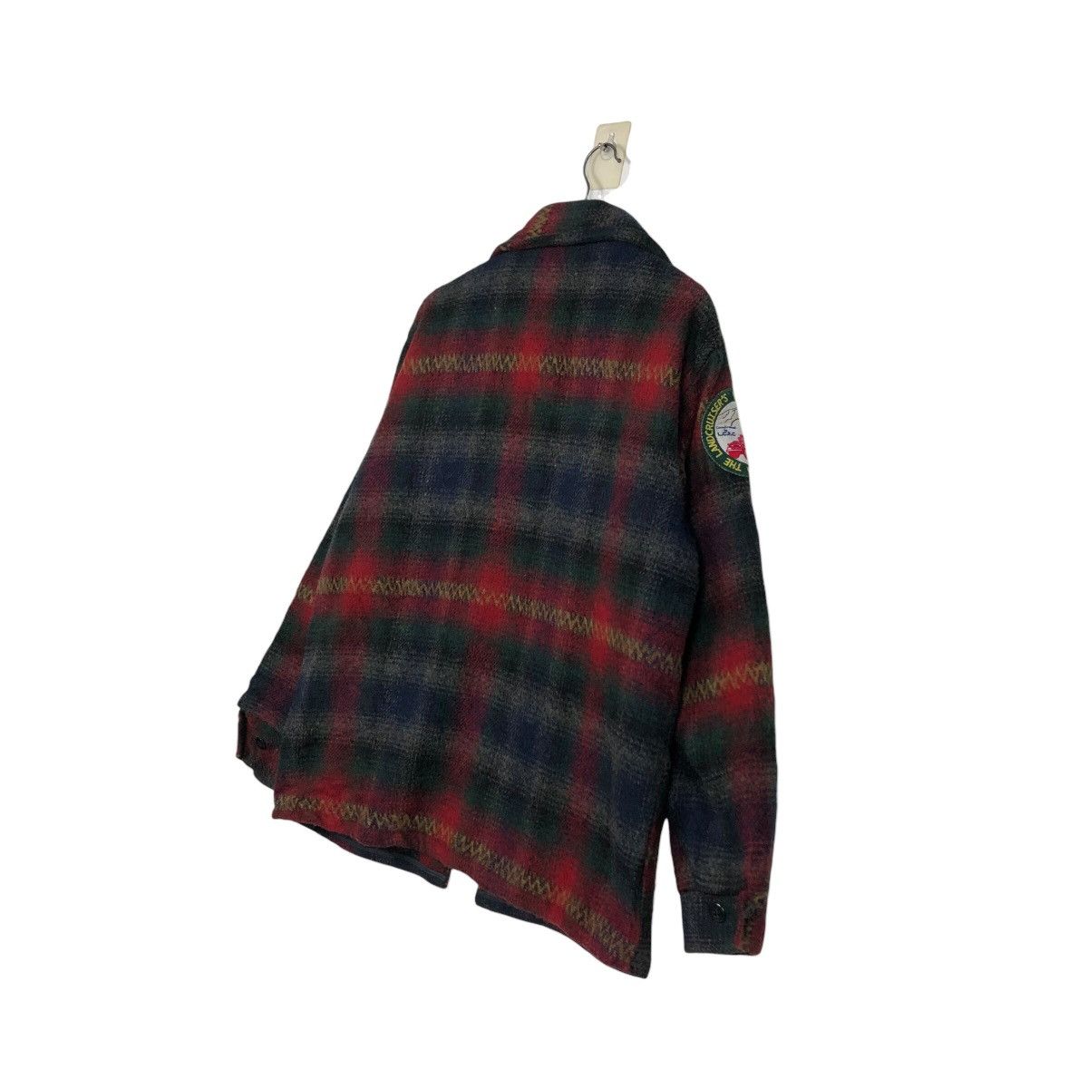Vintage 📌Vintage Wool Work Jacket Melton Tartan Design Blanket Size US L / EU 52-54 / 3 - 14 Thumbnail
